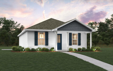 Welcome home to this NEW Single-Story Home in the Mossy Head Community! The desirable Lanier Plan boasts an open design encompassing the Living and Kitchen spaces. The Kitchen features gorgeous cabinets, quartz countertops, and Stainless-Steel Appliances (including Range with a Microwave hood and Dishwasher). The primary suite has a private bath and a walk-in closet. This Home also includes 2 more bedrooms and a secondary bathroom. Energy-efficient Low-E insulated dual-pane vinyl windows, and a one-year limited warranty ensure comfort and peace of mind.
Ask sales counselor about new enhanced kitchen cabinet features and updated farmhouse style trim package!