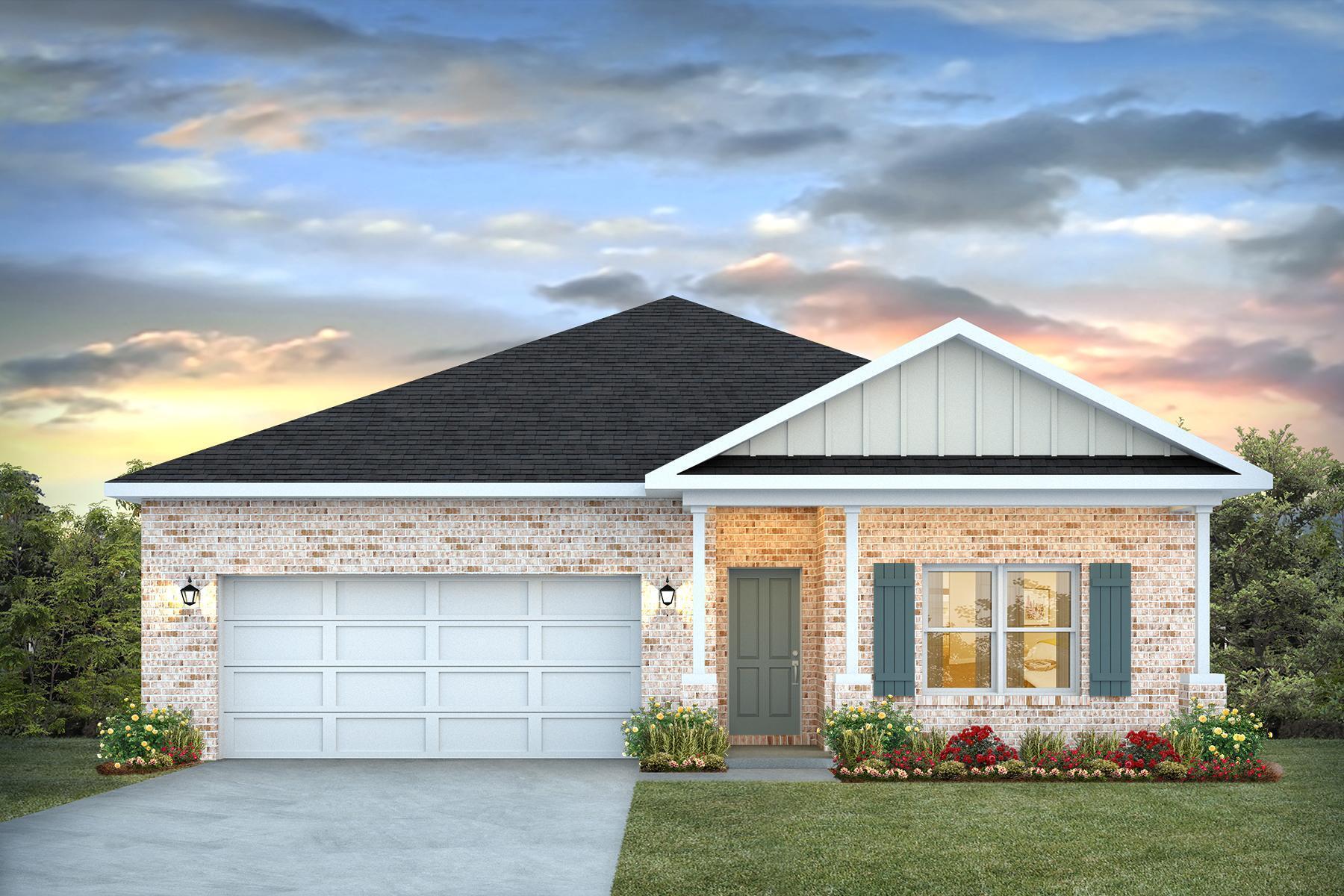 Welcome to Plantation Woods! The charming Beau is one of our most popular & highly desired open concept designs. Equipped with four beds, two baths, a covered patio, and a two-car garage. A thoughtfully designed kitchen offers relaxed living with a lg. island bar, quiet dishwasher, all stainless appliances, and pantry. The primary bedroom and adjoining bath feature a walk-in closet, double sink vanity, tub, and separate shower. Quartz countertops in the kitchen and baths, wood look flooring throughout, and plush carpet in the bedrooms. The Smart Home Connect System includes several convenient devices you will love. Fabric Hurricane door and window protection are also included. ALL LISTING pictures, colors, features, and size may vary. Square footages are approximate.