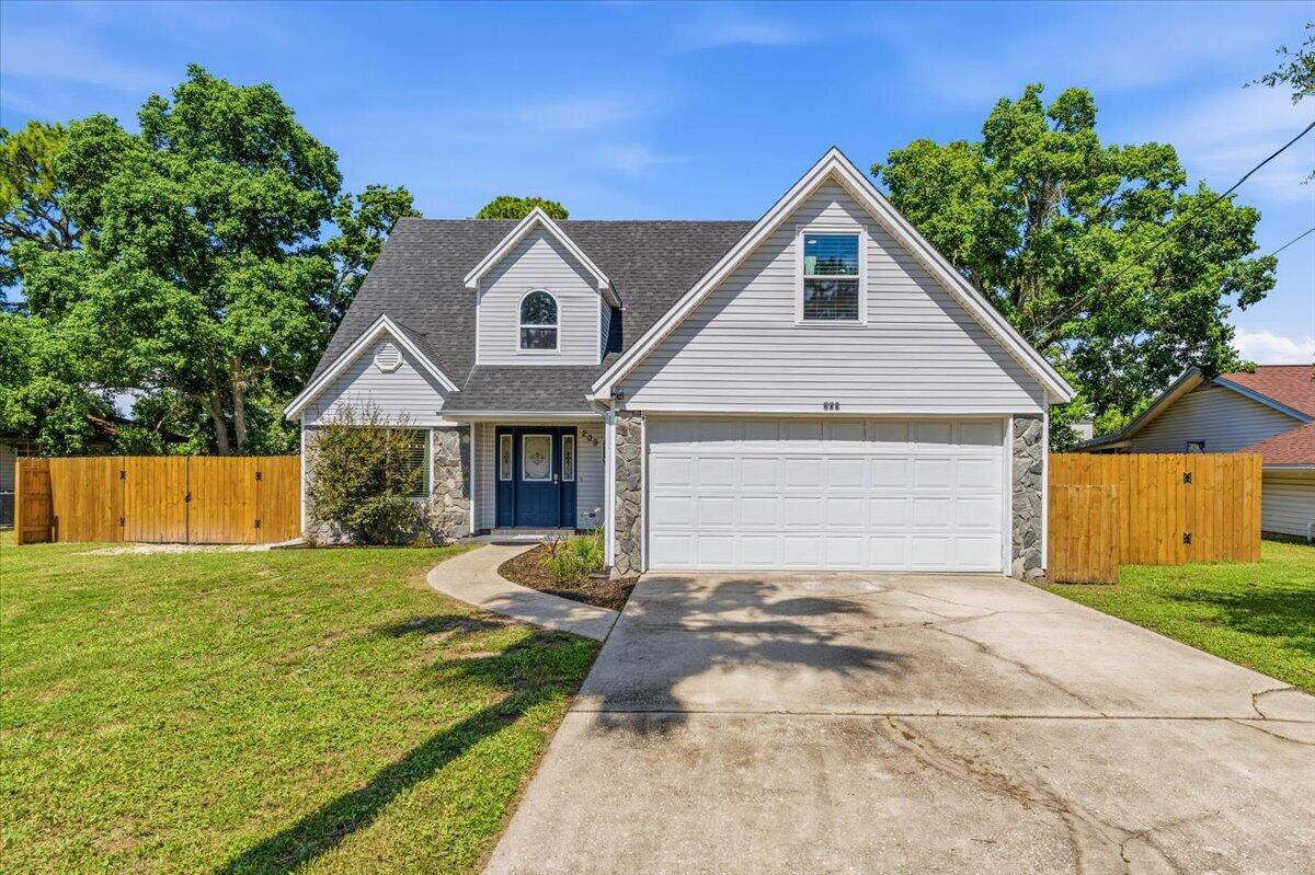 Welcome home to this beautifully maintained Mary Esther gem, where pride of ownership shines throughout. Thoughtfully updated and move-in ready, this home offers peace of mind with a 2021 roof, newer windows and 2021 HVAC system. 

Inside, you'll find an updated kitchen and beautifully renovated bathrooms designed with both style and functionality in mind. The versatile bonus room provides the extra space for a home office, playroom or media room to fit all your needs. 

One of the home's hidden treasures is the FROG (finished room over garage). While it is not included in the heated and cooled square footage, this incredible bonus area offers endless possibilities for a hobby room, game room, workout space, or additional storage. 

Step outside to relax on the screened back porch, ideal for enjoying Florida evenings without the bugs. 
The backyard has all new stained fencing, shed and RV hook-ups.
 
Lovingly owner-occupied since its last purchase in 2019, this home has been exceptionally cared for and is ready for its next chapter.
