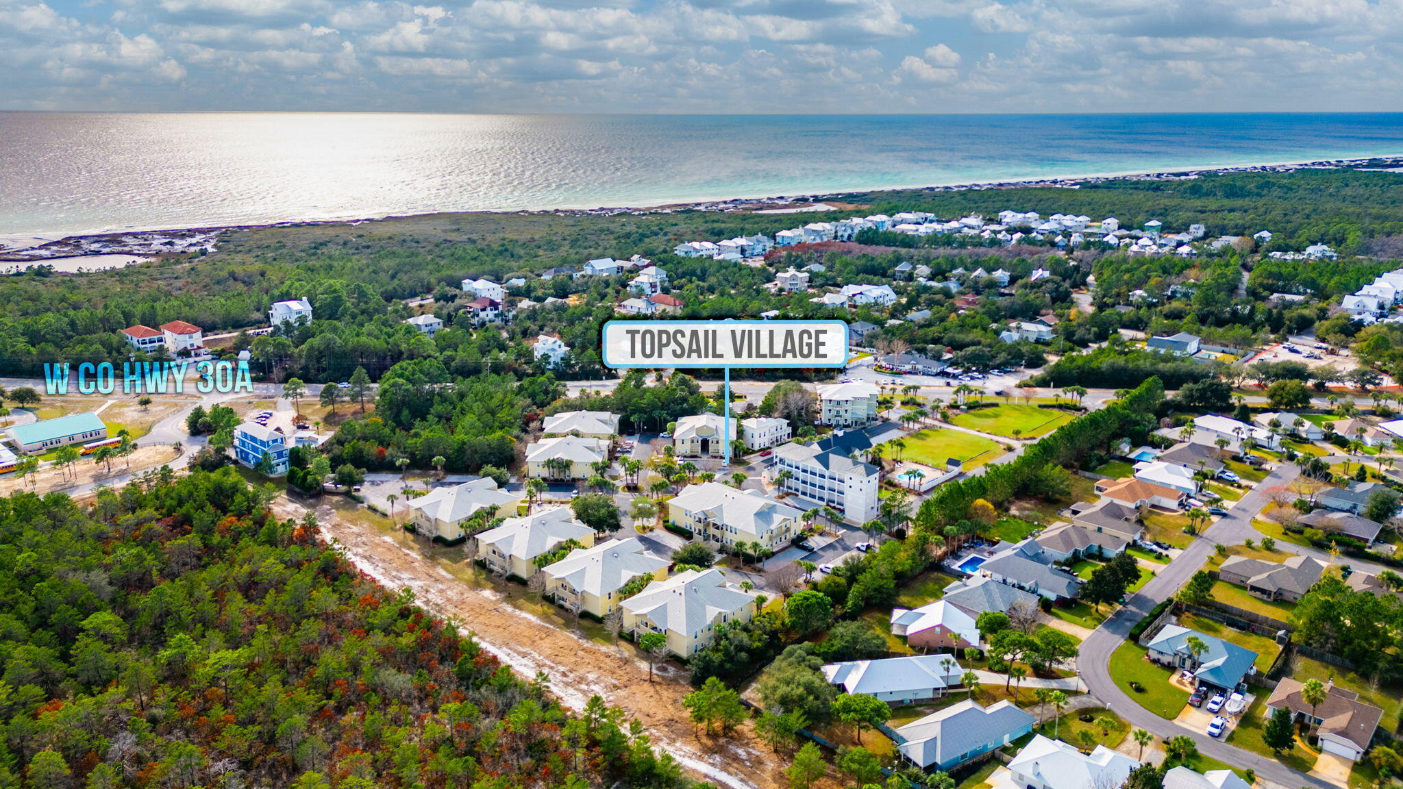 BEST VALUE ON 30A!! 2 BEDROOMS & 2 BATHS WITH APPROX 933 SQ FT! GREAT INVESTMENT PROPERTY W/ABILITY TO DO VACATION RENTAL, LONG-TERM RENTAL, SECOND HOME OR PERMANENT RESIDENCE! Freshly Painted on the Interior 2025! Phenomenal,1st Floor Condo with large kitchen and open floorplan, strategically located just off Scenic Hwy 30A! A lot of square footage off 30A for this price point! This property presents a wonderful opportunity for savvy buyers. Benefit from utilizing the condo as a vacation rental, long term lease property or permanent residence/second home. This sought-after community offers an amazing emerald coast beach lifestyle with multiple beach accesses within a mile, a community pool and more! Topsail State Park and Point Washington State Parks are close by as well as a multitude of restaurants and shopping.
