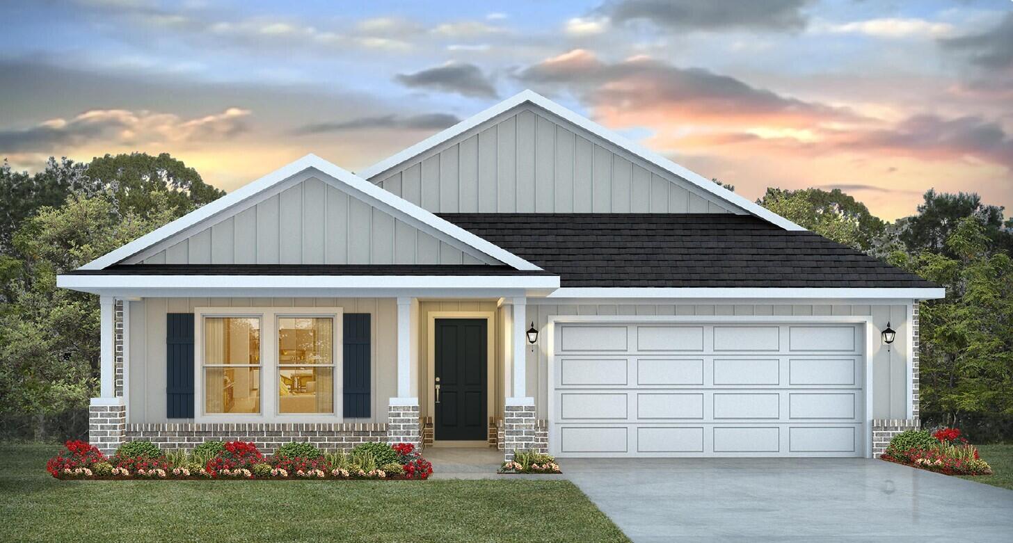 Blackwater Reserve NEW community featuring a beautiful community pool, Lazy River and Pickle Ball. The Creekside model is a spacious and desirable open concept floorplan, built-in lighting & fabulous layout for relaxed living, 5 bedrooms, 3 bathrooms, 2-car garage, & the 'Smart Home Connect 'System with a variety of convenient Smart Home devices you will love. Spacious Great Room & dining area is open to the kitchen & lots of windows for natural lighting. Well-designed open kitchen includes stainless steel appliances, a smooth-top range, built-in microwave, gorgeous quartz countertops, quiet dishwasher, corner pantry, island bar, eye-catching wood-look flooring, and plush carpet in the bedrooms. Hurricane door & window protection is included. Stylish curb appeal. ALL LISTING pictures, colors, features, and size may vary. Square footages are approximate.