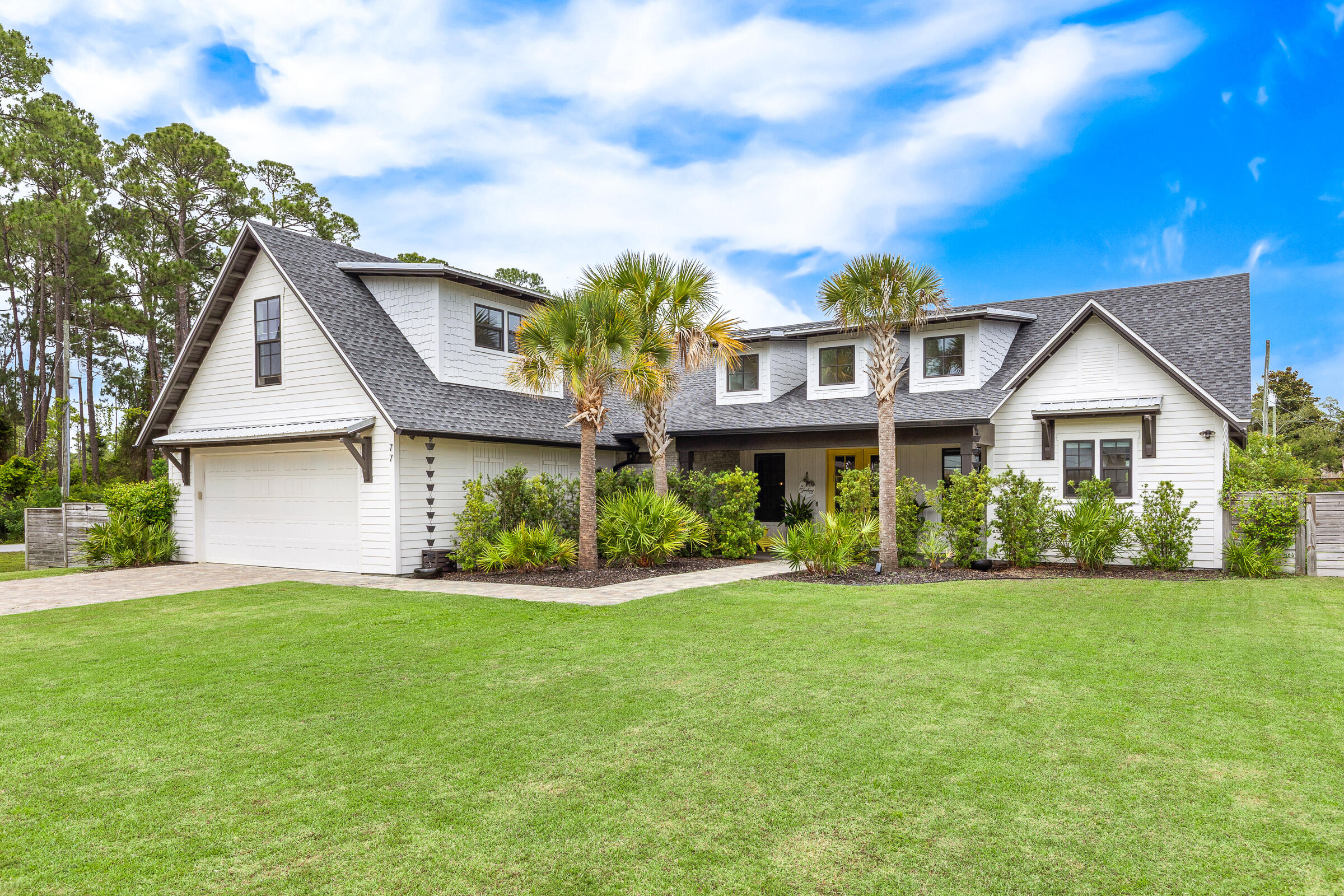 Tucked away on a private cul-de-sac of just six custom homes, this beautifully crafted residence offers the perfect blend of modern construction, coastal convenience, and everyday luxury in the heart of Santa Rosa Beach.

Built in 2021 by Carrot Top Construction, this 5-bedroom, 3-bathroom home sits on an oversized corner lot and enjoys a rare location directly across from the neighborhood's gated community dock with bay access. Whether you're launching a paddleboard, enjoying sunset views, or spending a day on the water, the bay is literally steps from your front door.

Inside, the thoughtfully designed floor plan centers around an expansive vaulted living room and a stunning chef's kitchen featuring a large gathering island, 3CM quartz countertops, custom Wellborn cabinetry, and a gas range. Designed for entertaining, the open-concept living spaces flow effortlessly while offering the warmth and functionality today's buyers desire.

The first-floor primary suite serves as a private retreat with a spacious walk-in closet and dual vanities, while the versatile bonus room above the oversized two-car garage can function as a fifth bedroom, media room, playroom, or home office.

Beyond its beautiful finishes, this home is loaded with premium upgrades, including hurricane-impact windows and doors, a hurricane-rated garage door, a whole-home water filtration system with UV purification, and a reverse osmosis drinking water system at the kitchen sink. The fully fenced backyard provides ample room for pets, play, or future outdoor enhancements, all while enjoying the privacy of this intimate neighborhood setting.

Perfectly positioned less than 10 minutes from the white sand beaches of 30A and just minutes from Grand Boulevard's premier shopping, dining, and entertainment, this is a rare opportunity to own a newer custom home in one of Santa Rosa Beach's most convenient and desirable locations.

Modern construction. Bay access. Coastal convenience. This is the lifestyle you are searching for.

Reach out directly for more information.