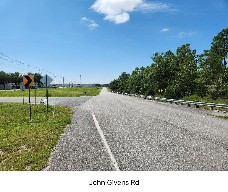 Just west of airport. - Land