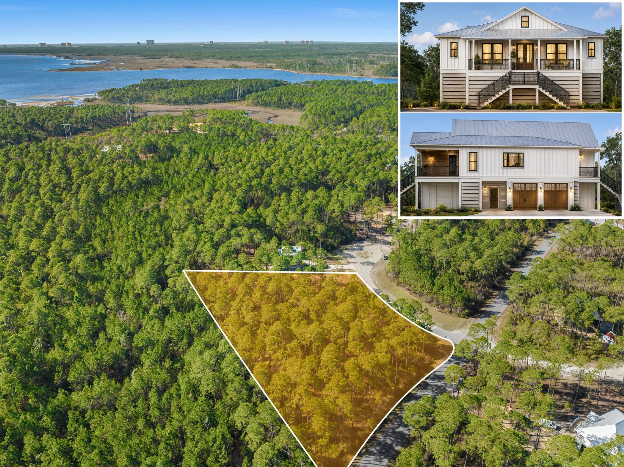 1.37-Acre Premium Homesite in RiverCamps - Build Your Dream Home! Discover the perfect canvas for your custom home on this expansive 1.37-acre corner lot in the exclusive RiverCamps at Crooked Creek community in Panama City Beach. Bring your vision to life or save time and money by taking advantage of already completed architectural plans from the Seller! This private residential community and wildlife sanctuary is truly one-of-a-kind and was designed with nature and water lovers in mind.