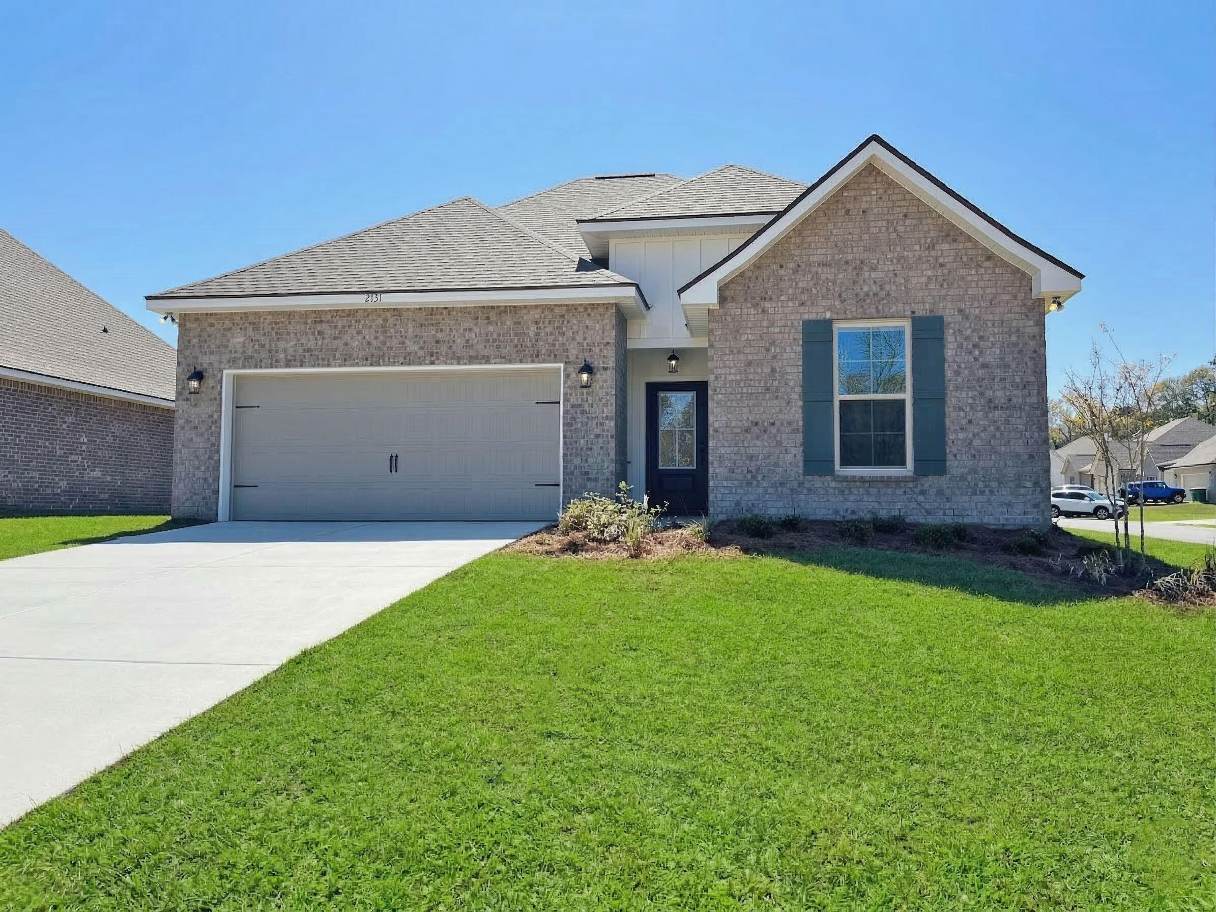 Awesome builder rate plus choose ONE free: window blinds OR fridge! Restrictions apply. 

Located on a corner lot, the CEDAR IV G in Young Oaks community offers a 4 bedroom, 3 full bathroom, open design. Upgrades added (list attached). Features: double vanity, garden tub, separate shower, and walk-in closet in master bath, double vanity in 2nd bath, en suite bath in bed 2, kitchen island, walk-in pantry, boot bench in mudroom, covered porches, LED lighting throughout, crown molding, recessed lighting, ceiling fans in living and master, custom frame mirrors in all baths,  landscaping, architectural 30-year shingles, flood lights, and more!
Energy Efficient Features: water heater, electric kitchen appliance package, vinyl low E MI windows, and more! Energy Star Partner.