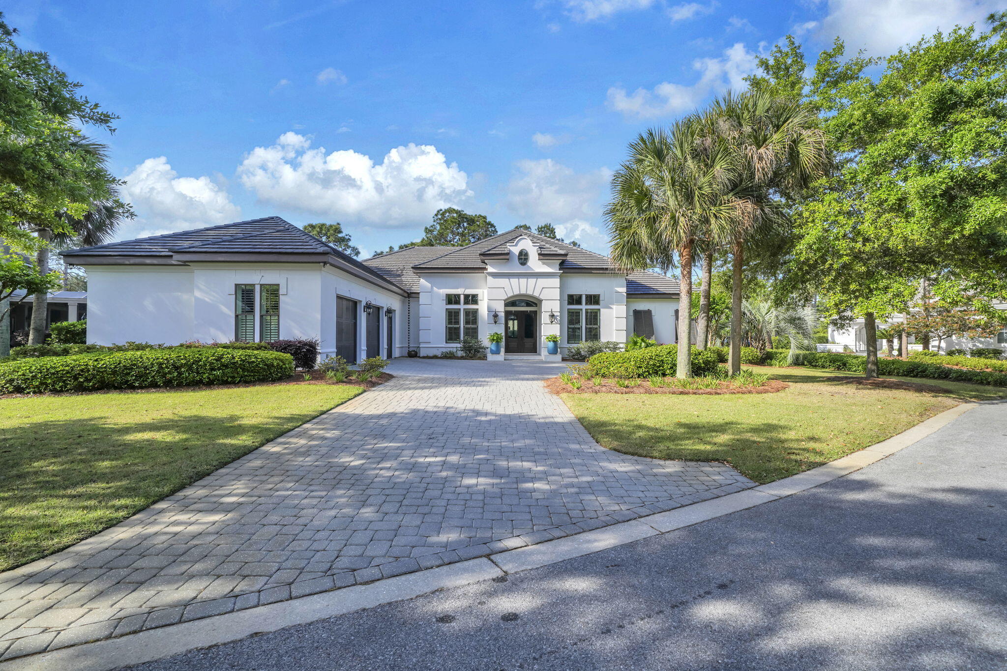 Welcome to the exclusive neighborhood of Island Green, located within Sandestin Resort! This beautiful property offers one-level, updated luxury living on a quiet cul-de-sac. With picturesque lake views, this home offers seamless indoor-outdoor living and includes 3 bedrooms, office/den and bonus room. Updates within the last 5 years include new roof, custom cabinetry, and top-of-the-line Wolf appliances, including a steam oven in the kitchen, front door, AC, painted outside/inside and full house generator ensure modern comfort and peace of mind. The expansive lanai houses a summer kitchen and pool, providing an ideal setting for relaxation and entertainment. The lakefront dock with seating provides a tranquil sunset opportunity - don't miss this gorgeous home in a premier location!
