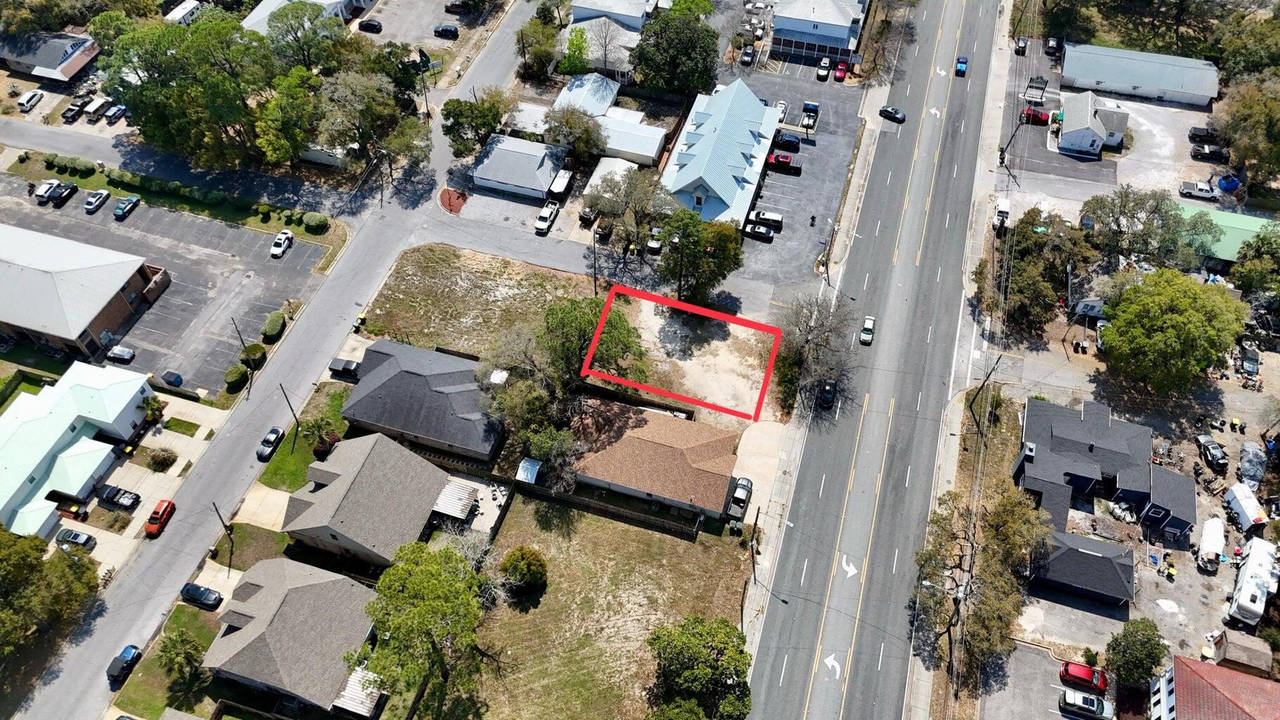 Prime Mixed-Use Development Opportunity in Fort Walton Beach! This vacant commercial/residential lot at 1 SE Birch St offers excellent visibility, convenient access to downtown, shopping, dining, and major roadways, while positioned in a growing high-demand area.
READY-TO-BUILD approved plans available for a 3-bedroom single-family home are included, making this a fantastic opportunity for investors, builders, business owners, or buyers seeking flexible development potential. Zoned for both commercial and residential use, the property offers multiple possibilities including office space, boutique retail, coffee shop, professional services, live/work concept, or residential development.
Located just minutes from Okaloosa Island beaches, Eglin Air Force Base, schools, parks, and local amenities, this property combines convenience, flexibility, and long-term growth potential. Rare opportunity to secure a strategically located lot with multiple use options in the heart of Fort Walton Beach.