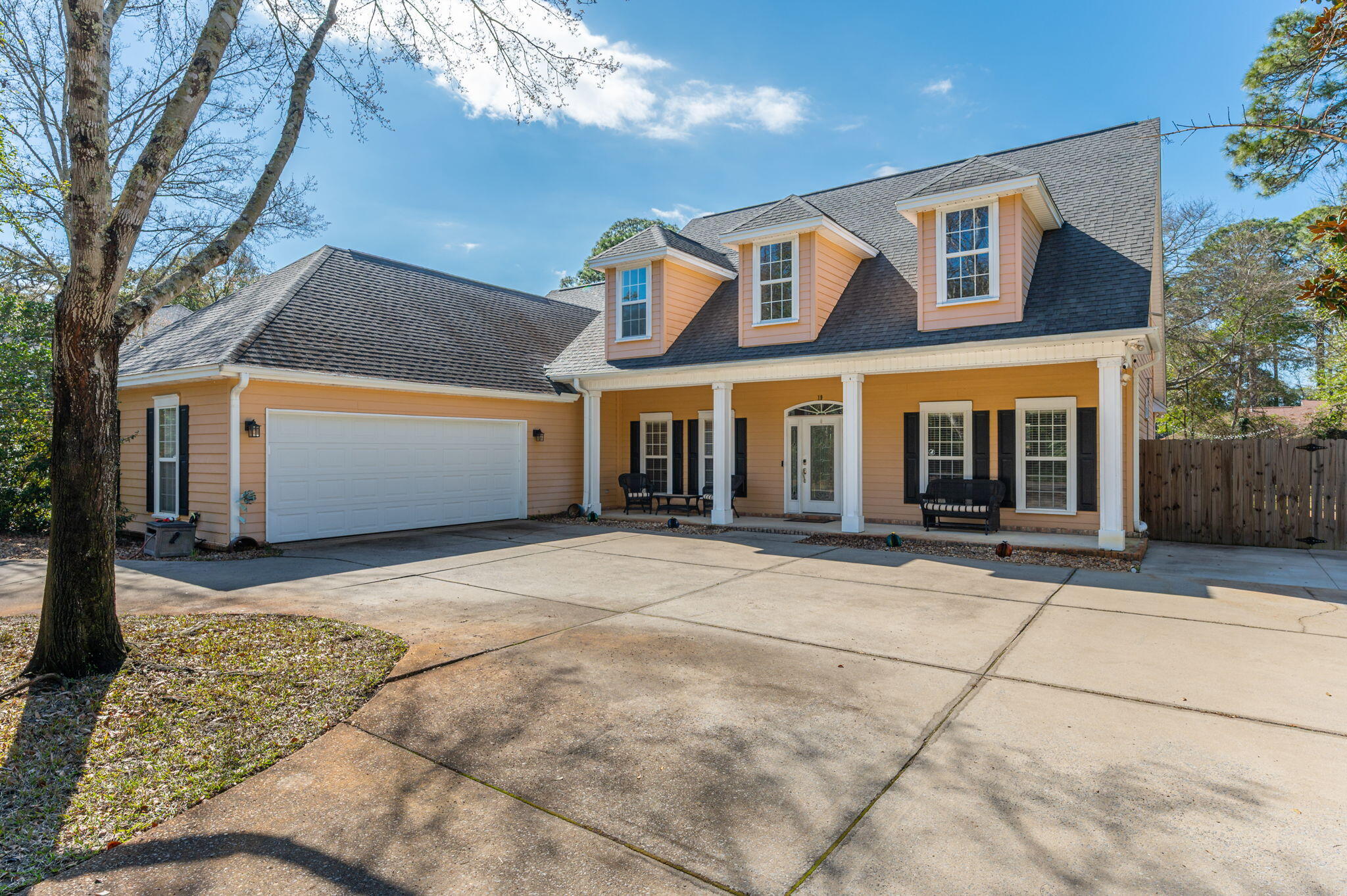 Tucked away on a quiet, secluded waterfront street, this beautiful custom 5-bedroom, 3.5-bath Pool home offers upscale living and  privacy. With no HOA and a spacious lot, you'll enjoy the freedom that makes coming home feel like a retreat. Inside, the generous layout is warm and  light-filled including a formal dining room and open kitchen. 9 foot ceilings, real wood floors, recessed lights, living room built-ins, crown molding, and gas fireplace. The kitchen features 42 inch upper cabinets, glass doors, farm sink, granite counters, stainless appliances, wine storage, dual pantries, and a view of the pool deck. Upgrades throughout, this home didn't spare details! Quality fixtures, garden tub and separate master shower, Private saltwater gunite pool and spa, with additional paver decking, fire-pit and privacy fencing grace the backyard. Roof is brand new, pool equipment and mechanics were recently replaced to new.  New water heater, newer HVAC. Whole home generator makes coastal living a breeze.