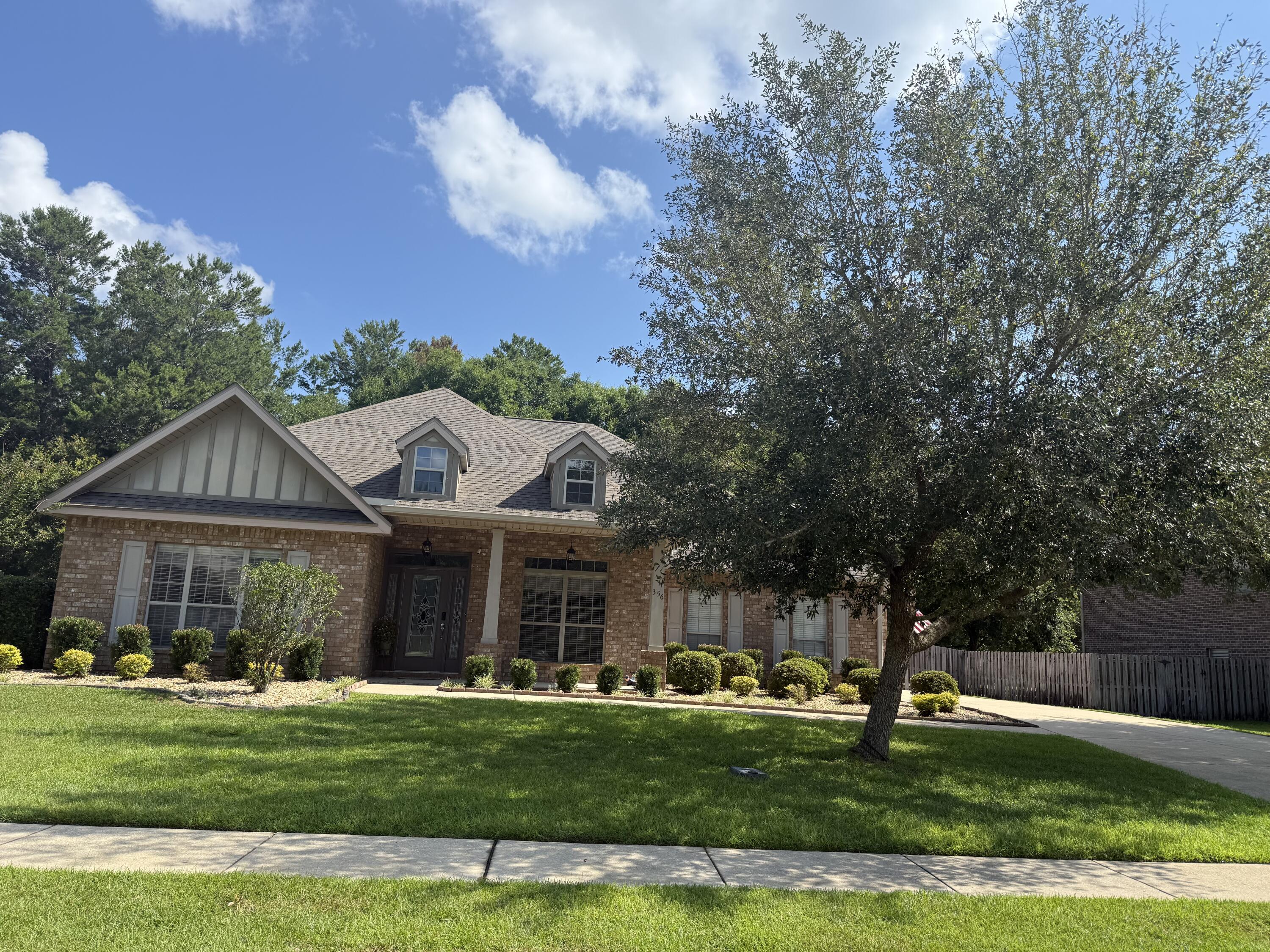 Remarkably designed one story home situated on a large preserve lot in the prestigious neighborhood of Sounds. This home has it all - 5bdrs, 3baths, office, dining rm, huge kitchen w/granite counters and an island, covered and screened porch and 2 car side entry garage! The master bdr has a dbl treyed ceiling w/crown molding, mbath has dbl vanity sinks, garden tub, oversized shower and a huge walk in master closet. Professionally landscaped with sprinkler system and privacy fence encloses the backyard. Enjoy the wonderful amenities of HBay clubhouse, theater, fitness center, two pools, basketball, tennis, sports complex, Sidewalks, walking trails, and a Bayfront park. HB is located in a community development District. A maintenance fee of .5% due at closing.