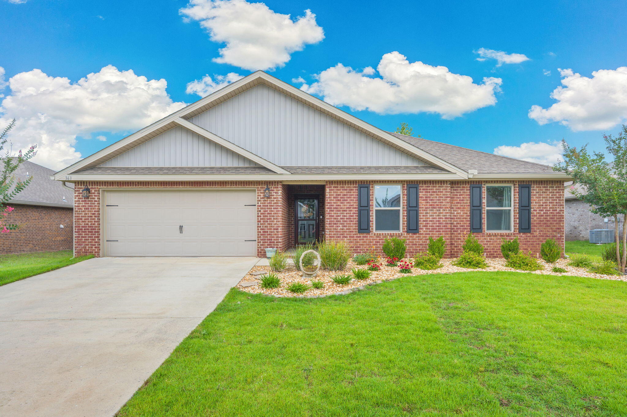Welcome to Redstone Commons! Conveniently located in the heart of South Crestview, this beautifully maintained 4-bedroom, 2-bath home offers an easy commute to shopping, dining, schools, military bases, and the world-famous Emerald Coast beaches.
This impressive Cairn floor plan features an open-concept design with luxury vinyl plank flooring throughout the main living areas, creating a bright and inviting space perfect for everyday living and entertaining. The spacious kitchen serves as the heart of the home, complete with a large granite island, abundant cabinetry, a generous pantry, and stainless appliances including a stove, microwave, and dishwasher.

The oversized living room flows seamlessly into the dining area and out to the backyard, where you'll find one of the home's standout features--a  extended covered wooden deck. Whether you're grilling with friends, enjoying your morning coffee, or unwinding after a long day, this expansive outdoor living space is designed for year-round enjoyment.

The split-bedroom floor plan provides privacy, while the spacious primary suite offers plenty of room for large furnishings and features a huge walk-in closet along with a well-appointed ensuite bath. Additional upgrades include a fully fenced backyard and an irrigation system to help keep the lawn looking its best.

Bathrooms have been remodeled with all new vanities and granite counter tops.All new carpet in the bedrooms as of this spring and a backsplash in the kitchen.