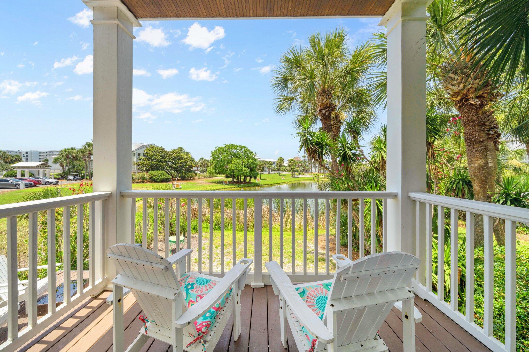 Stunning Lakefront Home in Destin Pointe.
Experience luxury living in this 3 bedroom, 3 bath custom lakefront home, located in the highly sought-after community of Destin Pointe on Holiday Isle. Thoughtfully designed with exceptional attention to detail, this residence offers comfort, style, and breathtaking surroundings.The luxurious master suite features a spa-like bath with a separate soaking tub and tiled shower. The heart of the home is the gourmet kitchen, complete with stainless steel appliances, granite countertops, and custom cabinetry--perfect for culinary enthusiasts. An expansive living and dining area provides a warm, open space ideal for entertaining or relaxing. Enjoy the coastal lifestyle from the front and back porches on both levels, where you can unwind in the island