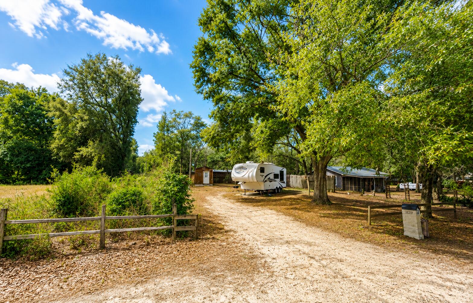 This unique property offers an affordable option for buyers searching for a second home, a primary residence with lots of potential or investors. 

The property has all utilities in place. 

There is a R.V. and a shed that has been converted to a living space on the property. The sellers stay in the R.V. and shed when they're in town.  The R.V. and shed convey with the sell of the property. The seller puts no value on the R.V. or the shed. 

Located in Juniper Lake Estates, this premier location offers some of the areas best fresh water fishing, natural springs and is 45 minutes for the sugar white sand beaches of the Emerald Coast.  

 Schedule your showing today.