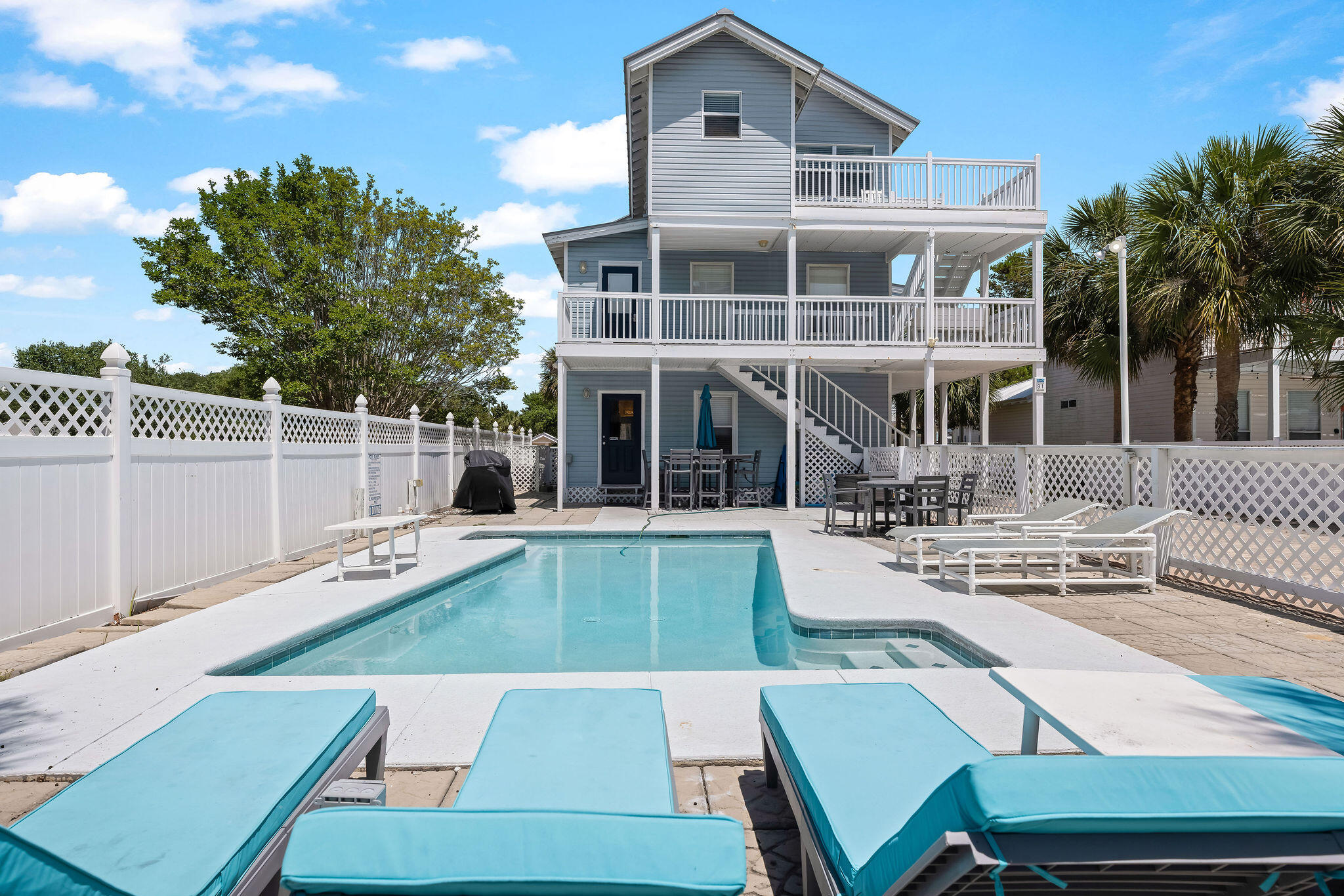 Exceptional investment opportunity in the heart of Crystal Beach. This income-producing Destin property offers 6 bedrooms, 6 bathrooms, and a flexible three-story layout designed to maximize rental potential and guest capacity. Featuring multiple living areas and three kitchens, the home comfortably accommodates large groups while providing privacy and functionality for short-term rental guests.

Ideally located in Crystal Beach just minutes from the sugar-white sands of the Emerald Coast, popular restaurants, shopping, and entertainment, this property is positioned in one of Destin's strongest vacation rental markets. Shirah Beach Access is nearby, offering convenient and easy access to the beach for guests and owners alike. Outdoor amenities include a private heated pool, expansive balconies, and ample parking -- highly desirable features for vacationers seeking a premium beach experience.

Whether you're expanding a vacation rental portfolio, seeking a high-performing second home investment, or targeting a 1031 exchange opportunity, this property offers strong upside in a proven rental corridor with consistent visitor demand year-round.

*All listing information is deemed reliable but not guaranteed. Buyer and buyer's agent to verify all details, including dimensions, square footage, HOA fees, and property information to their own satisfaction. *Video/Audio Recording Disclosure:
For the safety and security of the property, the seller may utilize active video and/or audio
