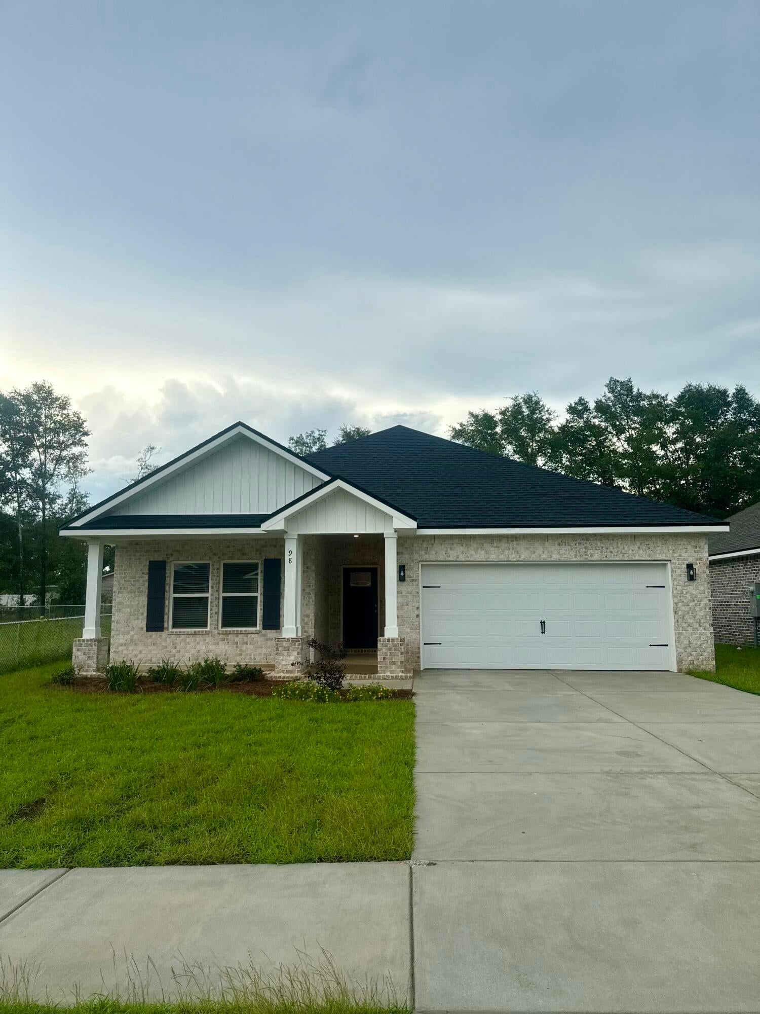 ALL BRICK AND A NOTICEABLE CUT ABOVE can be seen throughout this ''Maybell III'' floor plan.  END OF JULY COMPLETION - So conveniently located across from Walton High in McCarthy Estates!  All brick construction, fully landscaped yards, finished garage, front & rear porches.  Open floor plan featuring raised ceilings, recessed lighting and plenty of windows for natural light.  Family gathering space overlooks kitchen & cozy dining nook.  Kitchen work island w/bar seating, corner pantry, quartz countertops and white shaker cabinets.  Owner's bath has double vanities, walk-in closet + linen storage, shower only.  Luxury vinyl plank flooring in common areas, carpet in bedrooms.  Seller may contribute up to $15,000 towards buyers closing costs/prepaids/rate buydown.