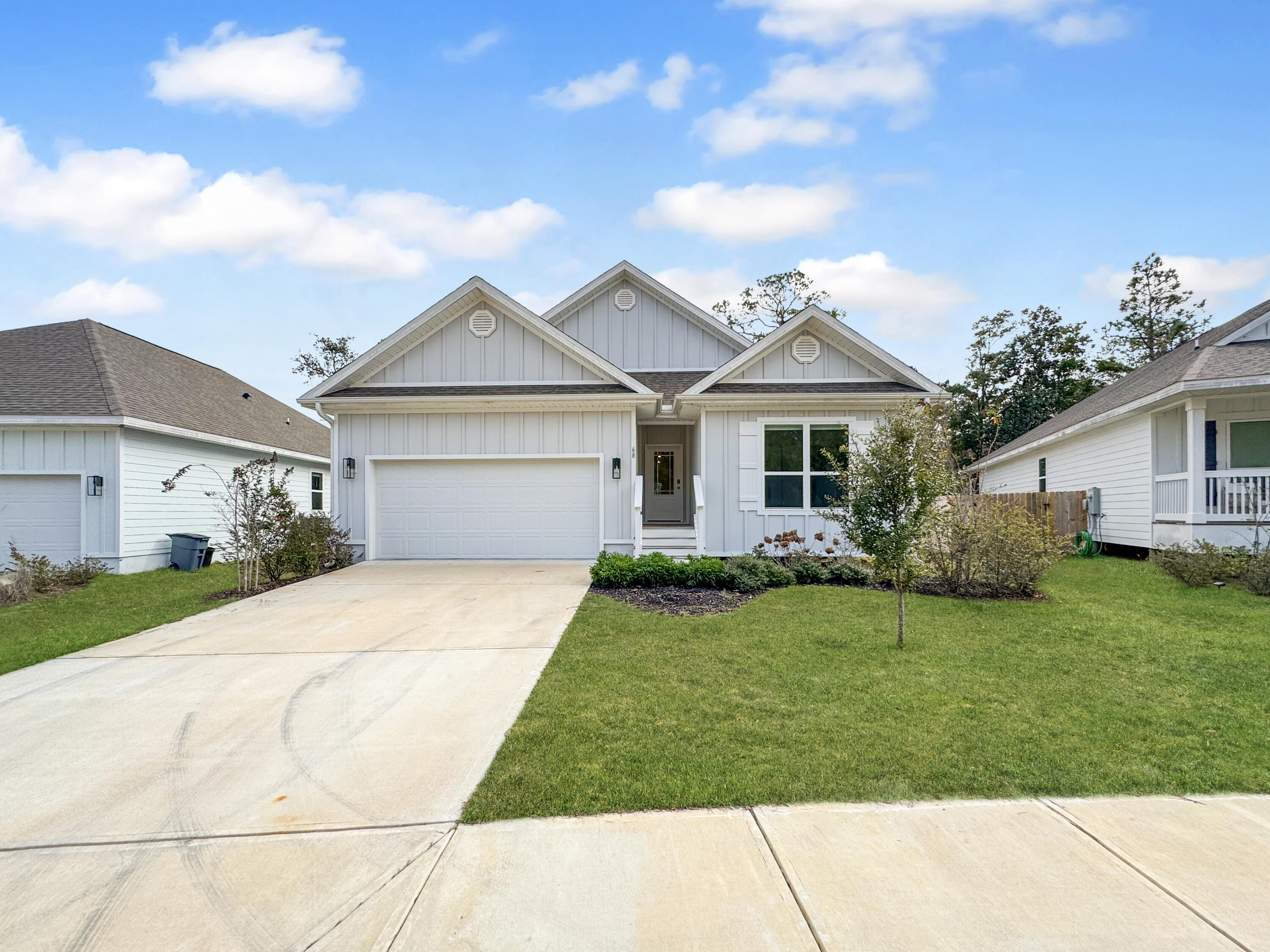 **LOCATION, LOCATION, LOCATION!** Just minutes from Eden Gardens State Park, a public boat launch, the beach, and Hwy 30A, this beautiful Delray Floor plan that shows off 4-bedrooms, 2-bathrooms home checks all the boxes. Situated on a quiet cul-de-sac, this property offers a peaceful retreat with a private backyard overlooking serene nature preserves—an ideal setting for relaxing or entertaining outdoors.

Inside, you'll find a bright, open layout with modern finishes throughout. The kitchen and bathrooms feature sleek quartz countertops, while durable LVP flooring flows seamlessly through all main living areas, creating a clean and cohesive feel.

Enjoy the convenience of nearby community amenities, including a dog park perfect for meeting neighbors and spending time with your pets. Centrally located between the local elementary, middle, and high schools, this home offers unbeatable access to daily essentials.

Don't miss this opportunity to own a stylish, comfortable home in an incredible location. Schedule your showing today!
