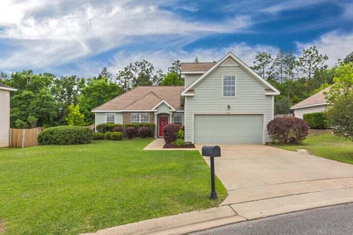 Looking for a quick commute & a home that checks off ALL the boxes? Available Aug 12th in Sandy Ridge just off Highway 85 in Crestview! Located just off Antioch Rd. This well appointed 3 bed, 2 bath home with UPSTAIRS BONUS ROOM features an open/split bedroom floor plan, with full size kitchen featuring bar and stainless steel appliances; over-sized 2 car garage and fully fenced backyard.  Owners are leaving washer/dryer for tenant use (not warrantied). Pets available with breed restrictions and non-refundable pet deposit of $250.00 per pet.  Sandy Ridge features a Community Playground just down the street from the home.  Call today for your showing!