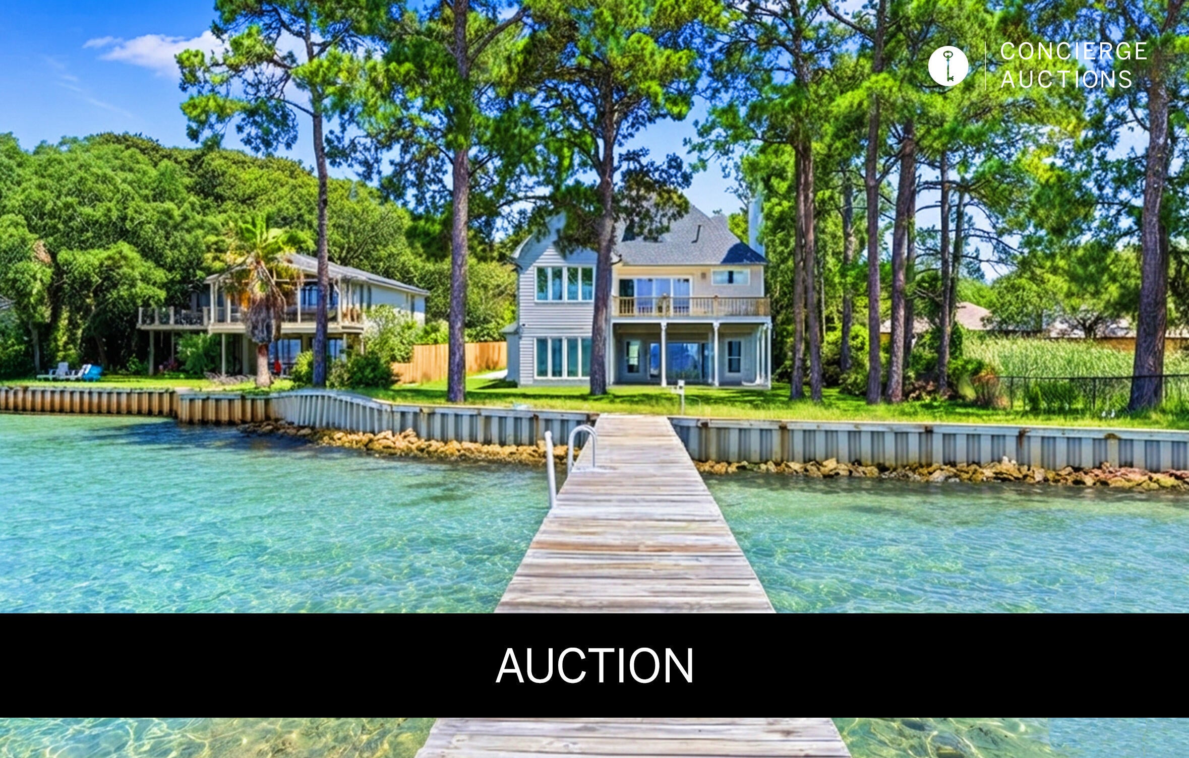 AUCTION: Bidder registration deadline: 17 September. Starting bids expected between $1.5M-$2.75M

Waterfront elegance defines this fully renovated bayfront estate, tucked behind a private gated entrance along nearly an acre of Choctawhatchee Bay frontage. Mature trees frame the property, creating a secluded sanctuary just minutes from Destin's beaches, dining, and entertainment. A private dock and expansive two-level deck extend the living space toward the water, framing sweeping bay views and vivid sunsets. Boating to Crab Island, waterfront dining at Destin Harbor, and fishing from a private dock become part of everyday life. A detached three-car garage offers space for vehicles, golf carts, and water toys, while the absence of an HOA ensures complete freedom to enjoy this rare slice of the Emerald Coast.