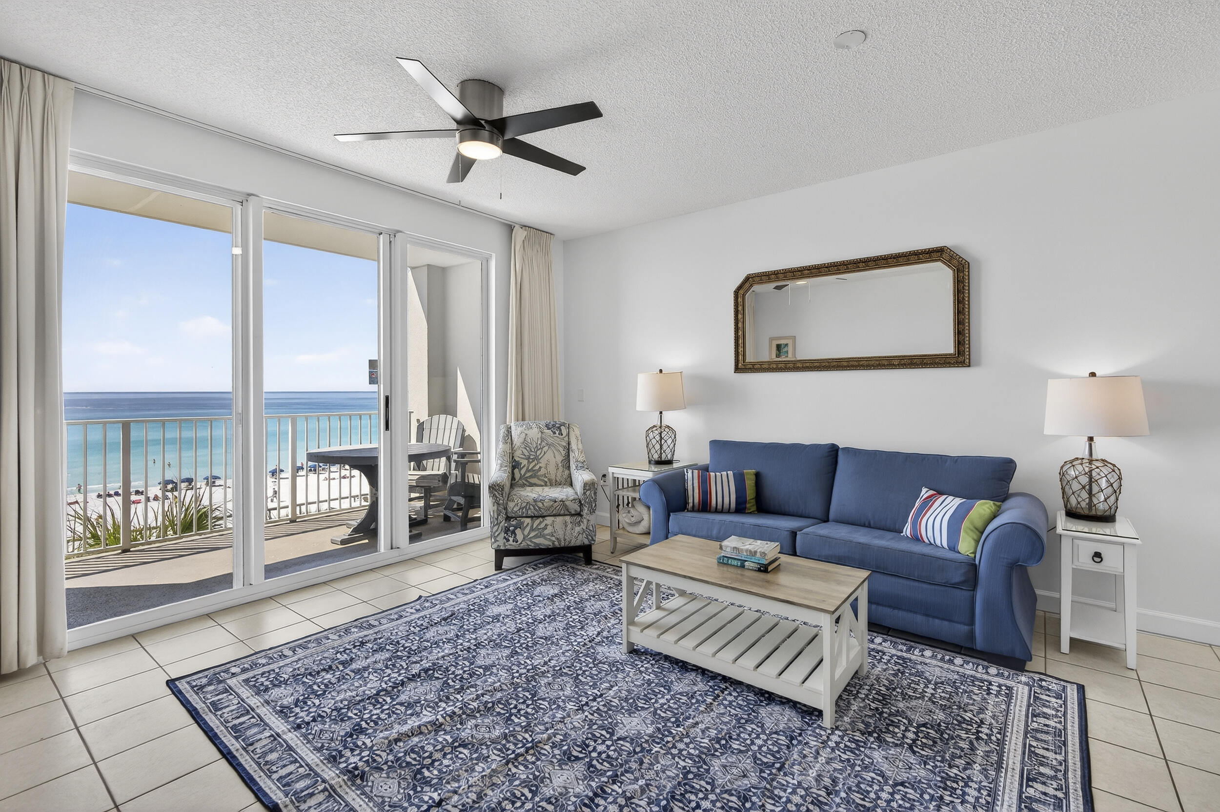 Majestic Sun 1-bedroom, 2-bath condo with built-in bunk beds is ideally located on the third floor with direct garage access--no need to wait for elevators! 2026 gross rental income has already exceeded last years. YTD Sep $33,096. This fully furnished, turnkey unit features fresh paint (2026) and offers breathtaking, unobstructed Gulf views with direct beach access. Perfect as a vacation home or investment property, this condo is ready to enjoy or rent immediately. Majestic Sun amenities include a heated indoor/outdoor pool, hot tub, fitness center, and covered parking garage. Located within the gated Seascape Resort, owners and guests also enjoy access to golf, tennis, pickleball, on-site dining, and over 2,000 feet of sugar-white beach.