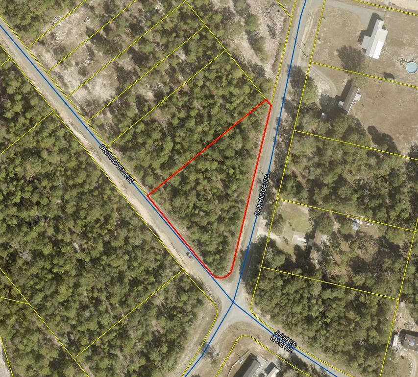 Build your vision on this high and dry, just over one acre corner property In Defuniak Springs!  Located at the corner of Beethoven Rd. and Oakridge Rd. The property features paved road frontage on two sides, offering convenient access and flexibility when planning your future homesite.  

With over an acre of land, there is plenty of room to build while still enjoying space and privacy.  Whether you are ready to build your new home or looking for land to hold for the future, this property offers a great opportunity with a desirable corner location, paved access, and high and dry ground.  

Bring your plans and make this property yours!