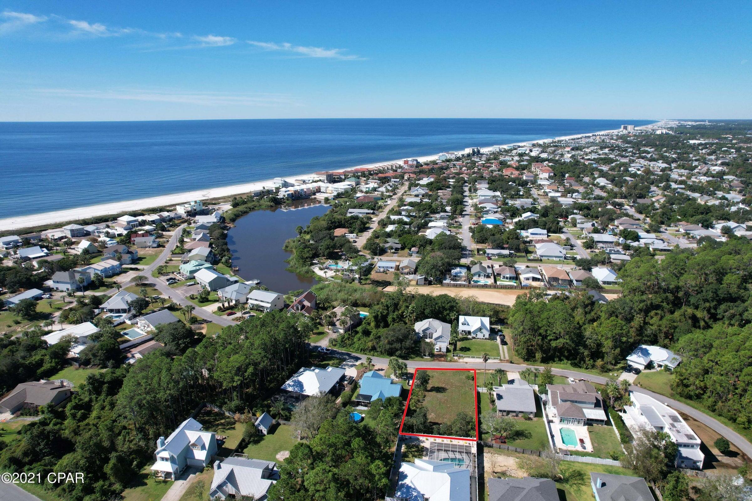 Exceptional opportunity to build your dream home or investment property on this spacious 75' x 132' vacant lot in the desirable west end of Panama City Beach. Located just a short distance from the sugar-white sand beaches and emerald waters of the Gulf, this approximately 0.23-acre homesite offers the perfect blend of coastal living and everyday convenience.

Situated near Pier Park, 30A, Northwest Florida Beaches International Airport, shopping, dining, entertainment, and outdoor recreation, this property places you in the heart of one of the area's most sought-after locations. With no HOA, you'll enjoy added flexibility when planning your custom home.

Whether you're looking to build a primary residence, second home, or investment property, this oversized lot offers endless potential in a thriving beach community. Don't miss your chance to own a prime piece of Panama City Beach and create the coastal lifestyle you've been dreaming of. Short term rentals allowed.
