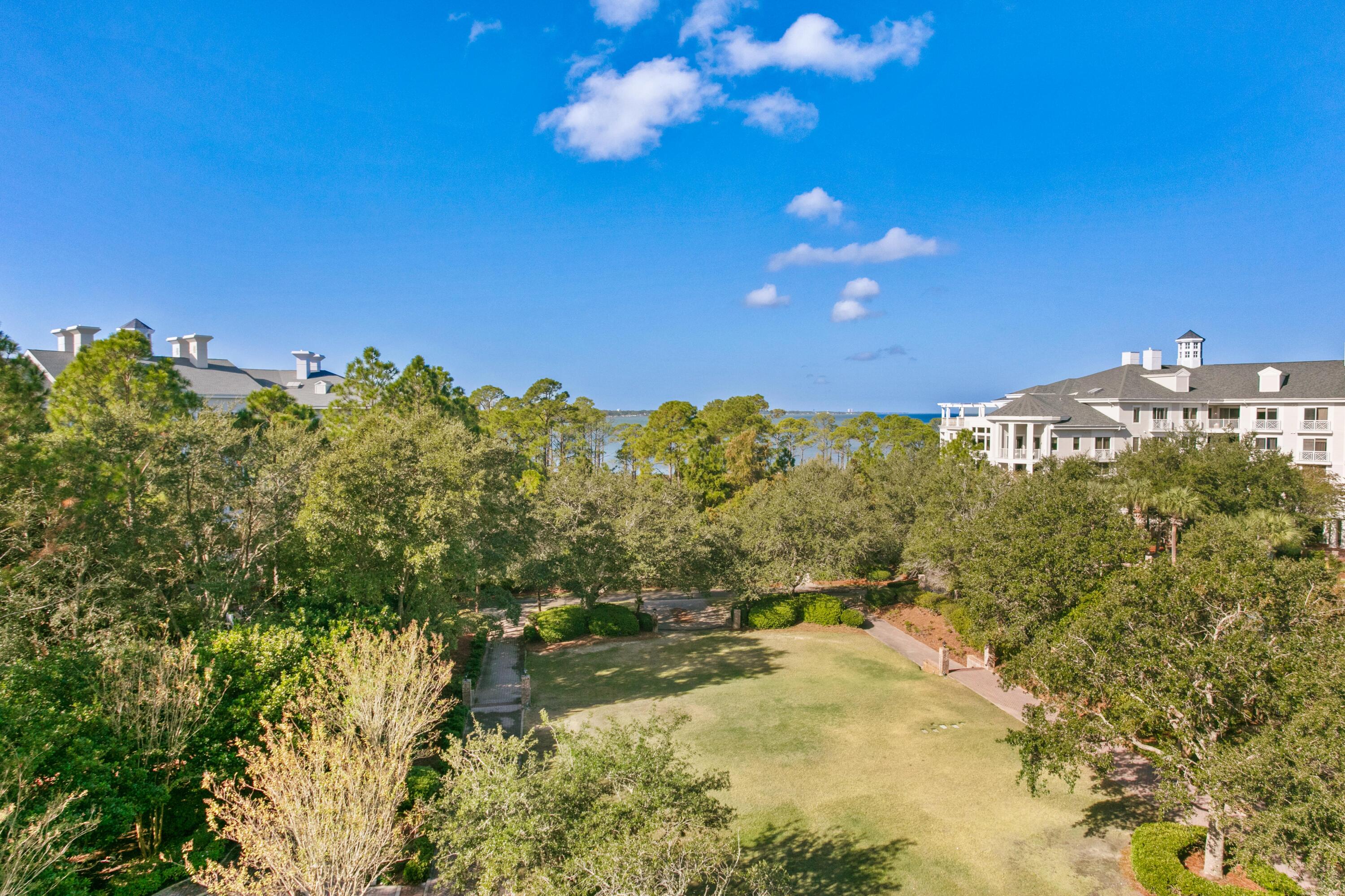 Perched on the 5th floor of Grand Sandestin, this beautifully maintained lock-off condo captures stunning western sunsets over the Choctawhatchee Bay while overlooking the resort-style pool and Grand Gardens. With 2 bedrooms and 3 full baths, the versatile floor plan offers exceptional flexibility for both personal enjoyment and investment, allowing the unit to be rented as a studio, a one-bedroom with two baths, or as a spacious two-bedroom retreat to maximize rental income.
Designed for easy coastal living, the interior features tile flooring throughout, bay-view balconies off both the studio and one-bedroom sides, and two separate HVAC systems, both replaced in 2022. Whether you're seeking a vacation getaway, income-producing property, or a combination of both, this residence delivers comfort, convenience, and outstanding rental potential.
Grand Sandestin offers an impressive collection of resort amenities, including a lagoon-style pool, hot tub, fitness center, Ballyhoo Bar, seasonal front desk services, concierge, and covered parking. Just outside your door, the Village of Baytowne Wharf offers waterfront dining, boutique shopping, live entertainment, festivals, a playground, and year-round events. Nearby, Hotel Effie invites you to enjoy upscale dining at Ovide, handcrafted cocktails, and a rooftop pool with panoramic bay views. As part of Sandestin Golf and Beach Resort, owners and guests also enjoy access to miles of white-sand beaches, championship golf, tennis, pickleball, a full-service marina, and an unmatched resort lifestyle.
As an introduction to the Sandestin lifestyle, we invite our new owners to explore amenities that make Sandestin special. The listing brokerage and seller(s) are presenting the buyer(s) of this property with (2) 90-minute rounds of Tennis court time, a golf foursome at one of our three championship courses, and a round of golf for up to four (4) players at the unrivaled Burnt Pine Golf Club.