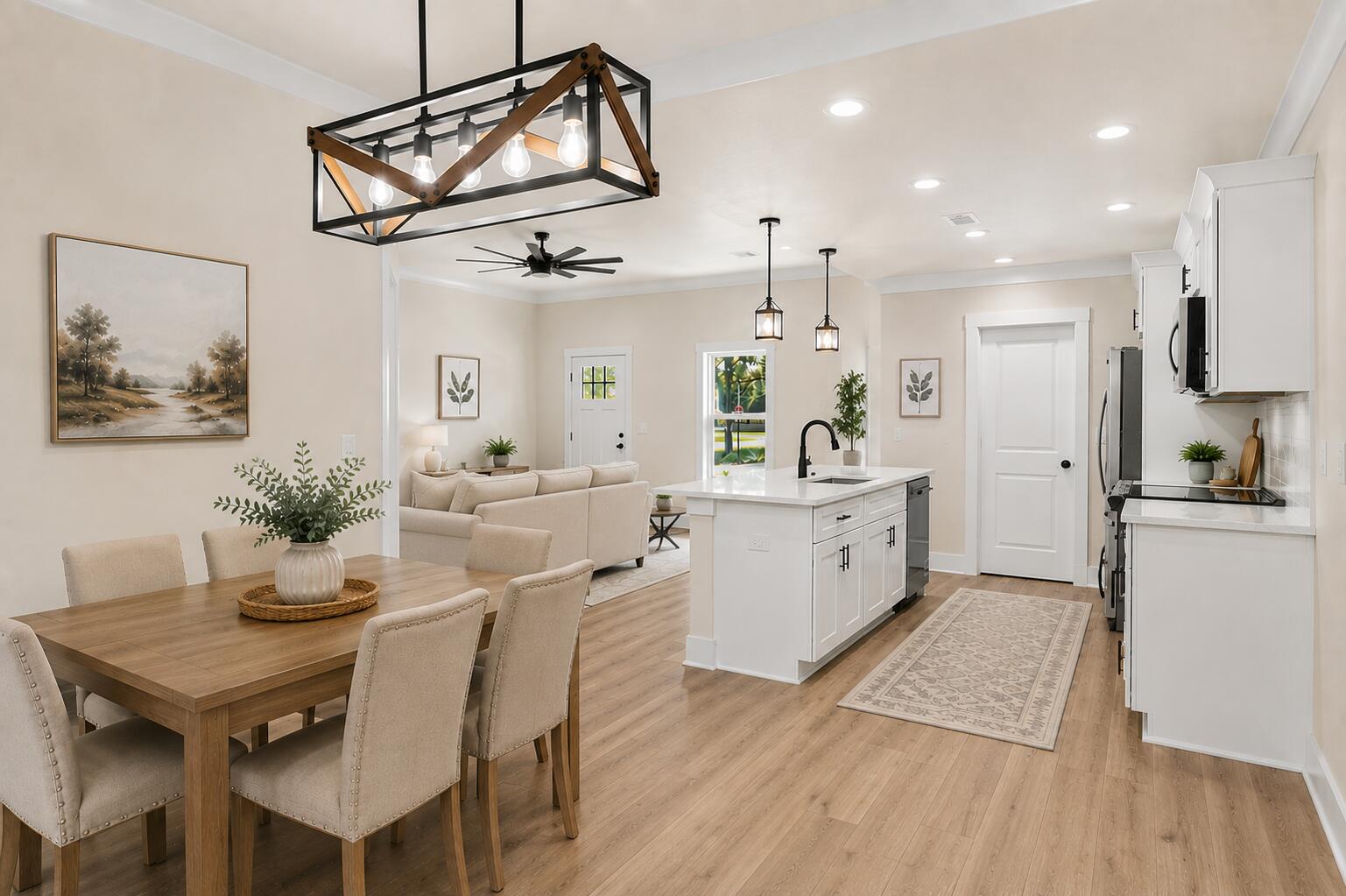 This beautiful new construction home puts you close to the heart of Crestview, with downtown happenings, shopping, dining, the municipal complex, and everyday conveniences nearby. For our military community, the location offers convenient access to Duke Field and is less than 25 miles from Eglin Air Force Base. All appliances, 75 inch television, washer/dryer are included.