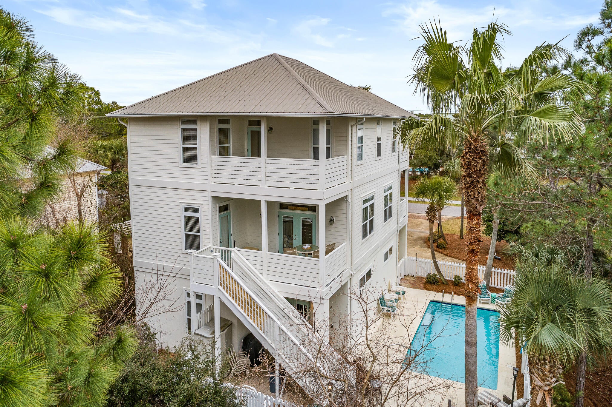 Coastal Luxury Awaits -- 6 BR / 5 BA Gulfview Retreat on Scenic 30A
Welcome to an extraordinary opportunity in the heart of Santa Rosa Beach, along famous Scenic 30A-- a spacious, 3-story beach home sitting on a generous .25 acre lot -rare for this area- with no HOA. just steps from the pristine sands of Gulfview Heights beach access along the iconic Scenic Highway 30A, this 6-bedroom, 5-bathroom residence offers the pinnacle of coastal luxury and future flexibility. Step inside to family friendly floor plan that celebrates natural light and effortless coastal style. This home delivers the perfect blend of luxury, comfort, and endless potential. Flexible Future Potential-Situated on a spacious lot, this property offers rare room for expansion. Whether you envision a carriage house, an outdoor game area, or additional living space, the possibilities are limited only by your imagination. Build your dream retreat or maximize rental income potential. First Floor -- Guest Comfort & Convenience. Kitchenette -- Perfect for quick meals and guest convenience. King Primary Suite (1) -- With private en-suite bath. Bunk Room -- Ideal for kids or extra guests. Laundry Room -- With full bath for added convenience. Second Floor -- Main Living Area. Spacious Living Room -- Open and inviting. Dining Room -- Perfect for family gatherings. Modern Kitchen -- Well-appointed for the home chef. Queen Bedroom (2) -- With full bath. Two Balconies -- Enjoy stunning Gulf and ocean views.