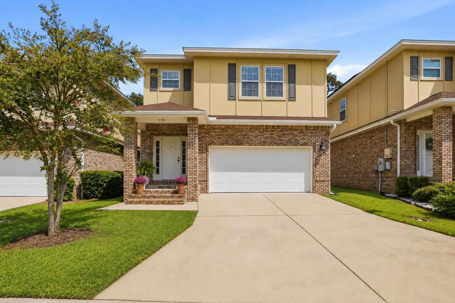 Enjoy the space and privacy of a single-family home without spending your weekends taking care of the yard! Welcome to 118 Big Oaks Lane, a beautifully maintained 4-bedroom, 2.5-bath home in Niceville's desirable Walton Oaks neighborhood, where the HOA takes care of the lawn maintenance for you.
This two-story home features an open-concept floor plan with hardwood flooring and a spacious kitchen with granite countertops and new stainless steel appliances. Fresh carpet and paint make this home ready for it's new owners. The generous primary suite includes dual vanities, a garden tub, and separate tiled shower, while three additional bedrooms offer plenty of flexibility for family, guests, or a home office. 
One of the best features of this home is its proximity to Turkey Creek Park, a local Niceville favorite just minutes away. Enjoy the scenic boardwalk winding along Turkey Creek, swimming platforms for cooling off on warm Florida days, picnic pavilions, nature viewing areas, and plenty of opportunities to get outside and enjoy the natural beauty of the area. Back at home, relax on the screened-in patio and the fully fenced backyard--all while enjoying the convenience of HOA-maintained lawn care. It's an ideal combination for buyers who want the comfort, privacy, and outdoor space of a detached home with a more carefree, low-maintenance lifestyle.
Conveniently located near Eglin AFB, Duke Field, VPS Airport, schools, shopping, dining, and the sugar-white beaches of Destin.