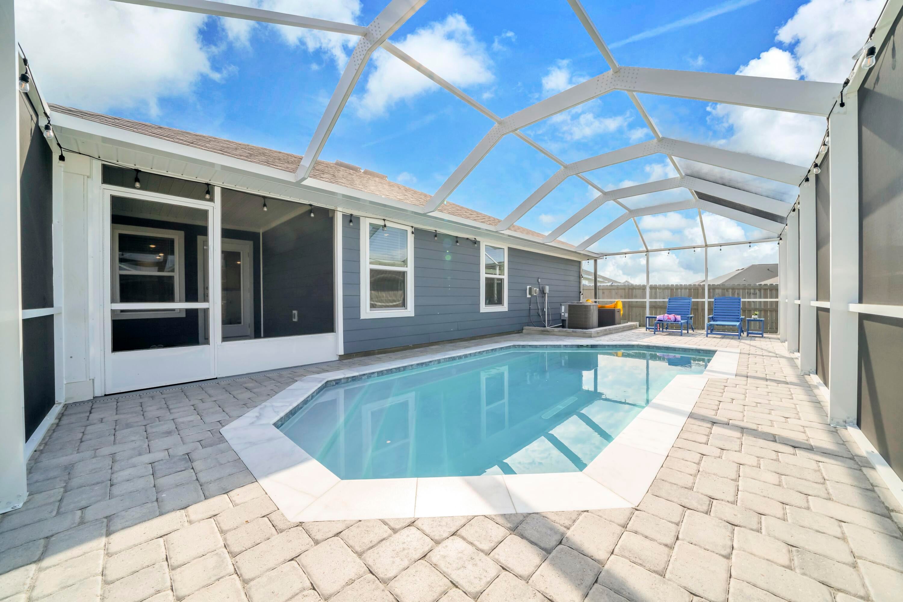 The ONLY inground POOL HOME in Freeport under $500,000! If a private pool is on your wish list, 330 Gray Owl Drive deserves your attention. Located in the popular Owl's Head Farms neighborhood, this immaculate, owner-occupied home offers 2,053 square feet of living space across a spacious single-story floor plan, complete with 5 bedrooms and 3 full baths.


The backyard is the true showstopper, centered around a sparkling inground pool completed in 2025 featuring customizable LED lighting and an upgraded ozone aeration filtration system for clean, low-maintenance swimming. A premium screen enclosure protects the entire pool area, connecting directly to the covered porch for seamless indoor-outdoor living. A dedicated paved BBQ patio and a fully privacy-fenced backyard create a relaxing outdoor oasis ready for immediate enjoyment. 


Inside, the open-concept layout features a light-filled kitchen with granite countertops, an expansive center island, a corner walk-in pantry, and a dining area that flows seamlessly into the main family room. The spacious primary suite is situated at the back of the home overlooking the pool and features dual vanities, a large walk-in shower, a linen closet, and an oversized walk-in closet. Four additional bedrooms and two full guest bathrooms provide exceptional flexibility for guests, dedicated home offices, or hobby spaces. Meticulously cared for from day one, the home's interior is in pristine condition and completely pet-free. Valuable home enhancements provide everyday efficiency and peace of mind, including added ceiling insulation to help keep utility bills low, an active termite bond with protective attic spray treatment, a SimpliSafe security system with a video doorbell camera, and smart home technology featuring keyless entry, a smart thermostat, and automated garage controls.

Owl's Head Farms features low HOA fees of just $80 per month alongside fantastic neighborhood amenities, including a community pool with a covered gathering area, pickleball courts, a playground, and sidewalks throughout. Conveniently located near the US-331 corridor, you are only minutes from Freeport shopping and dining, Choctawhatchee Bay boat launches, and a straight drive to the sugar-white beaches of South Walton and 30A. Schedule your private tour today to experience this rare Freeport pool home! A video tour is also available.