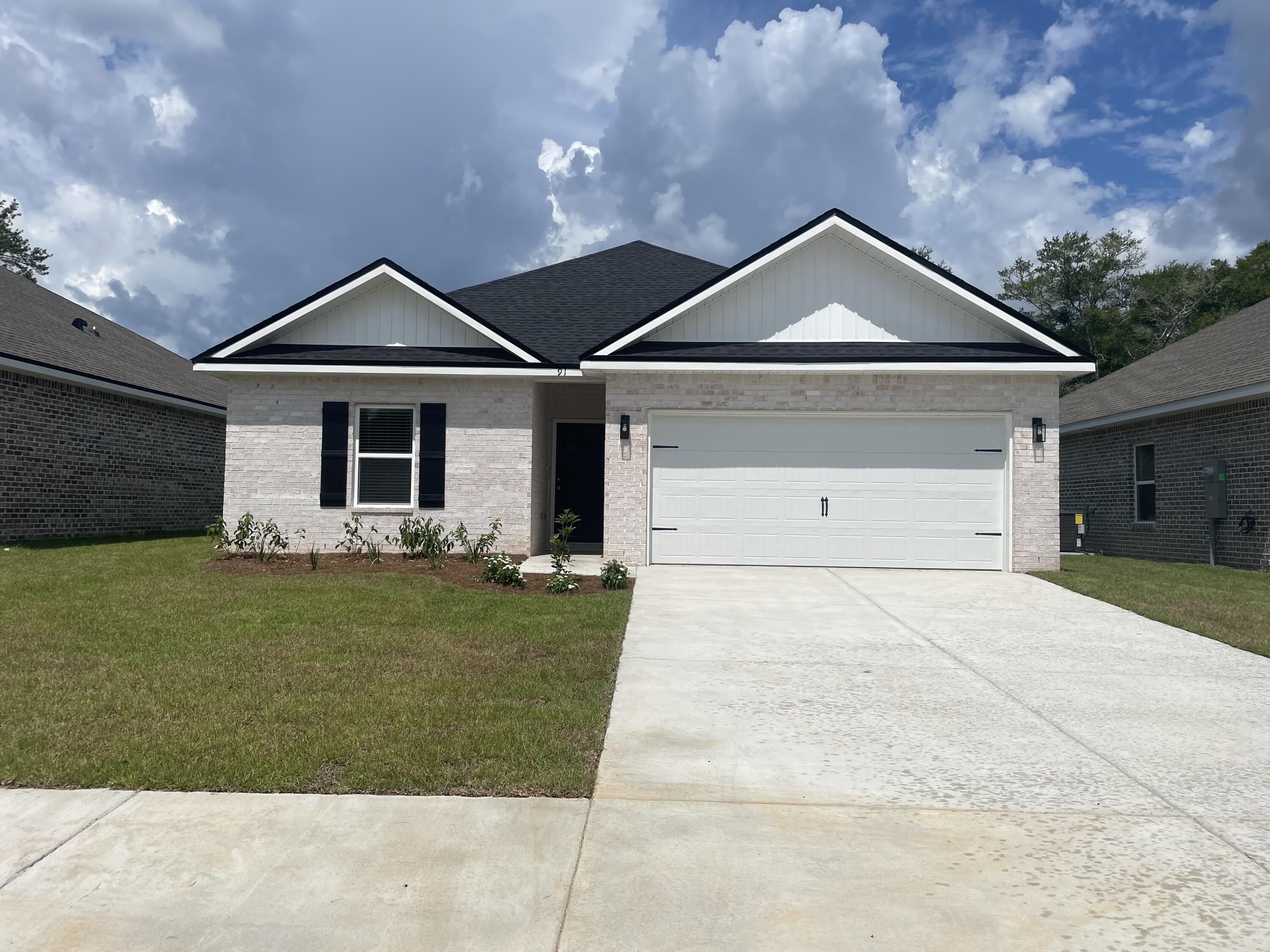 MID JUNE COMPLETION - ALL BRICK - So conveniently located near schools/shopping/etc.  McCarthy Estates S/D has one beautiful street for these all-brick homes featuring raised ceilings, luxury vinyl plank flooring in common areas, carpet in bedrooms.  Ceiling fans throughout, quartz countertops, recessed lighting.  The 'Carter' plan features open family/dining/kitchen area.  Work island w/bar seating, corner pantry, large laundry room, rear patio for relaxing.  Garage is finished; yard is fully landscaped.  Seller will contribute up to $15,000 toward buyers closing costs/prepaids/rate buydown (call for details).  Photos of similar completed home, elevation, interior/exterior finishes will vary.