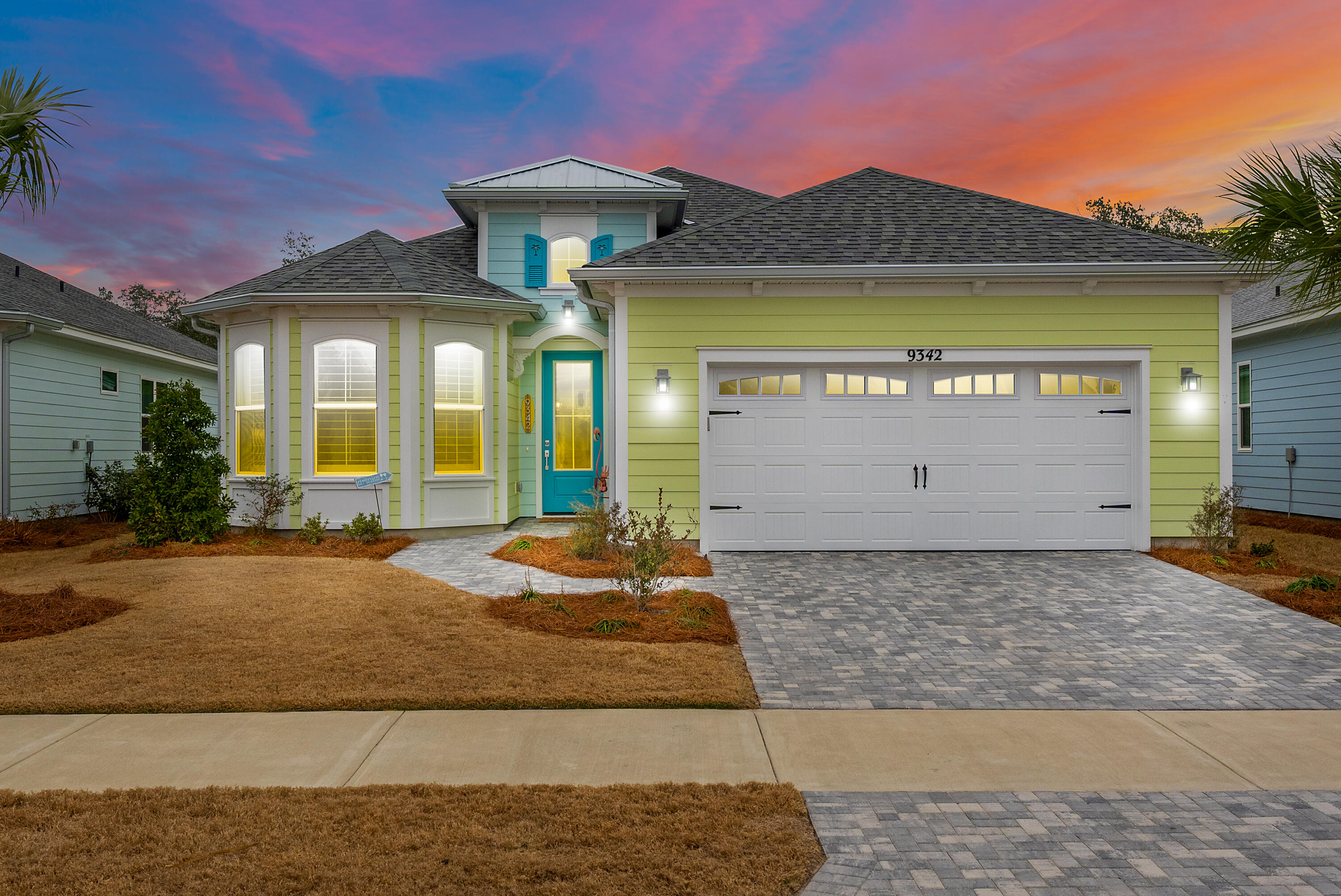 Your Coastal Paradise Awaits!  For the buyer that is looking for a total ''move in ready'' home, this  has been carefully planned with designer touches thru out & has over $283,000 in Minto Upgrades plus additional items done after closing.  The popular Breeze Bay model is part of the Beach Collection and is located on a premium lot backing up to private preservation woods & includes 3 bedrooms, 3 full bathrooms, a two car garage and a heated saltwater pool & spa.  A full list of upgrades is included in the document section.  Latitude Margaritaville Watersound is located close to the beaches, Pier Park, an International airport, a planned Tallahassee Memorial/FSU teaching hospital, a planned Marina with dry storage & wet slips & a Publix Shopping Center is in the works.  Latitude features a resort style pool with live music every day, fitness center with an indoor pool, walking and biking trails, dog parks, pickleball courts, tennis courts, outdoor game area,  kayak launching dock, outdoor bandstand & green that features live bands every weekend & the Bar & Chill restaurant with great food, drinks & amazing sunsets over the Inter coastal!  Latitude Margaritaville makes you feel like you live in Paradise and are on vacation EVERY day!  See agent notes for showing instructions. EVERY DAY!  Very EASY to show.  Please see Agent notes.