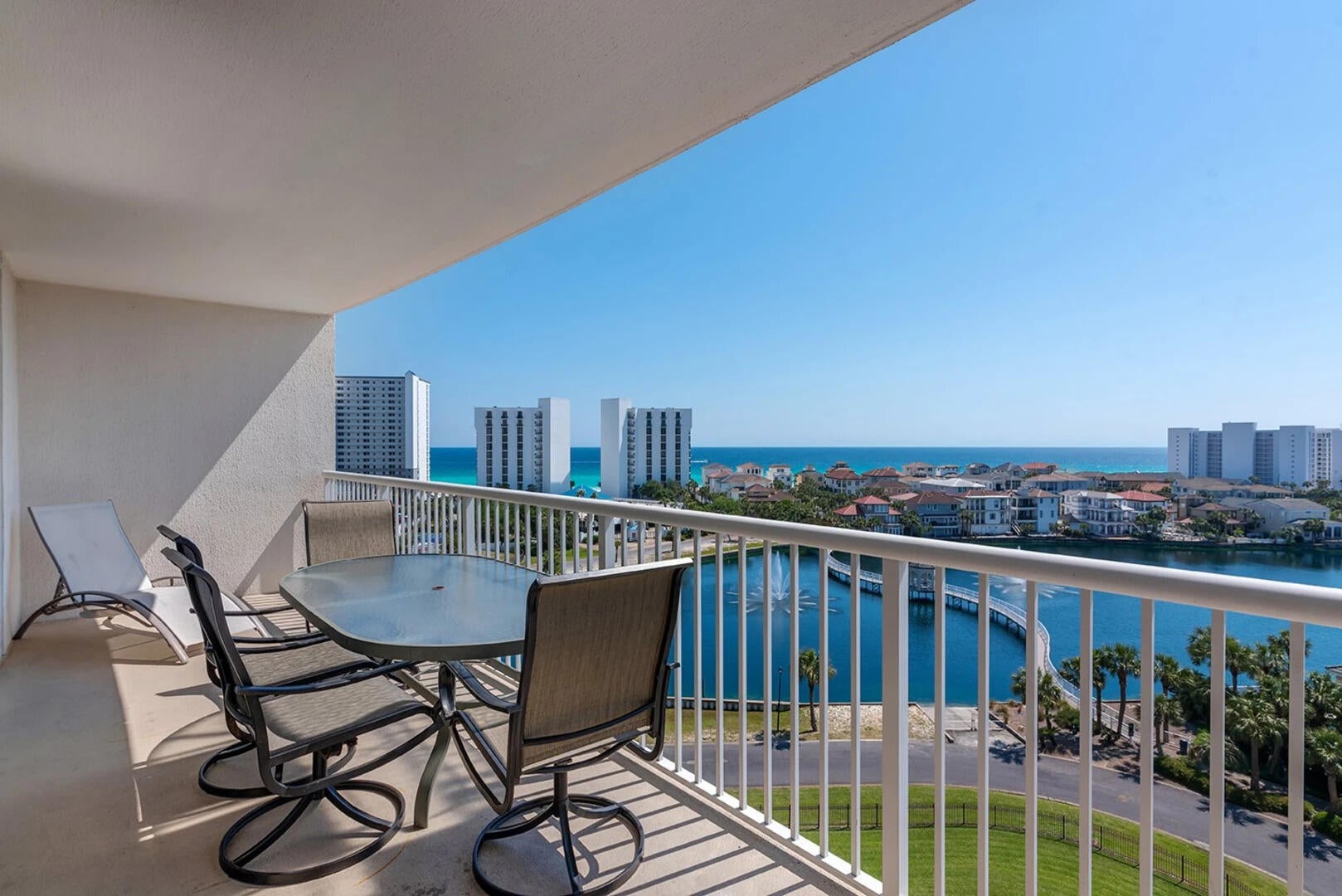 Welcome to Terrace at Pelican Beach unit 804. The highly sought after 4 stack offering luxury living at its best. Gorgeous panoramic views from the Gulf of Mexico to the Destin Harbor! Turn key and rental ready. Over 1,200 SqFt of interior space and over 200 SqFt of balcony space, this unit will sleep up to 8 people. Minutes away from the sugar whites sands, follow the private walk way to the deeded beach access. Plenty of amenities to enjoy and Centrally located to all the fishing, shopping and restaurants! Call today to arrange a showing!