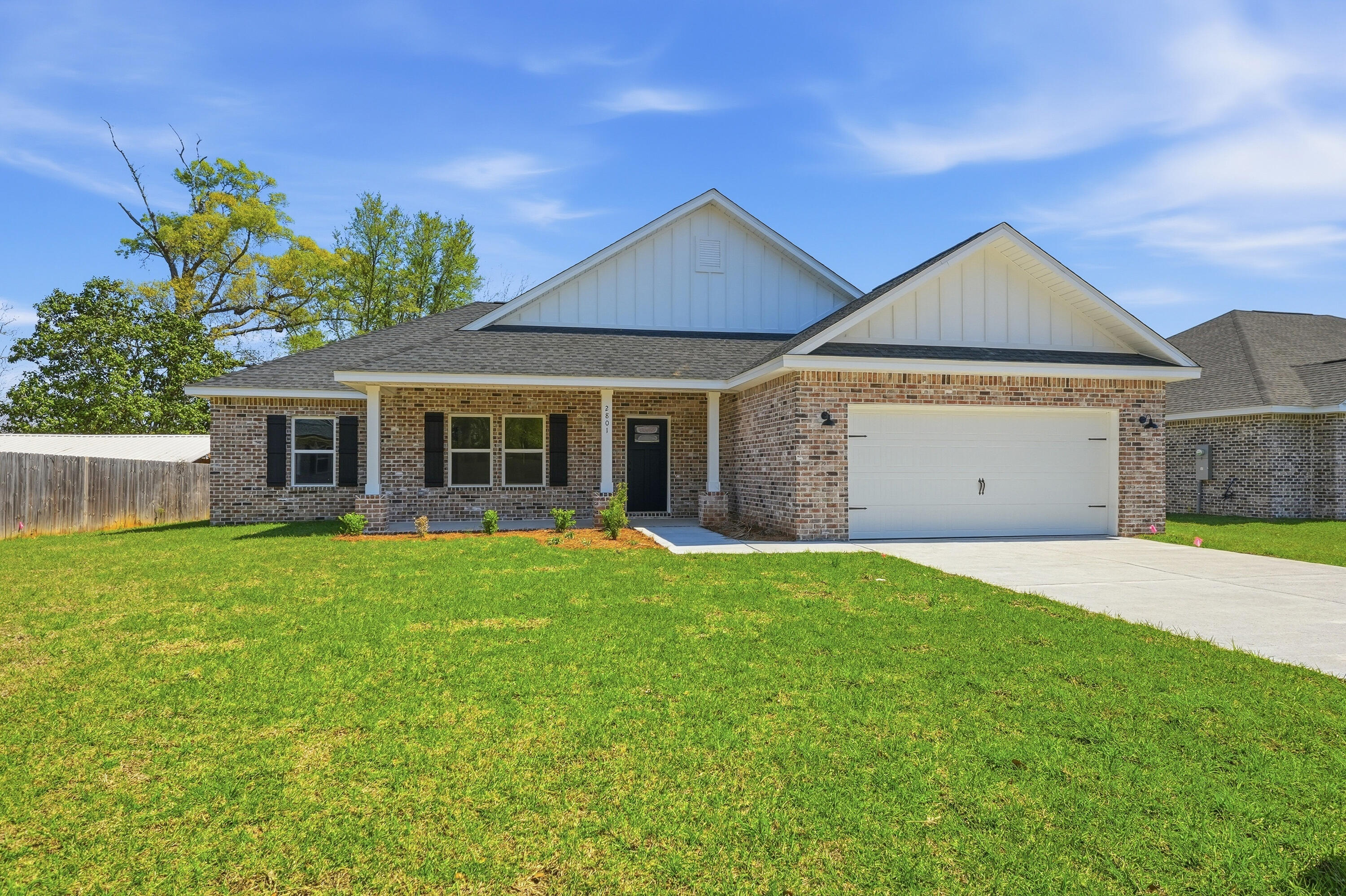 'SPRINGTIME SPECIAL'-Up to $20,000 towards buyers closing costs and/or prepaids and/or rate buydown + WASHER/DRYER/REFRIGERATOR/BLIND PACKAGE (must close by JUNE 10, 2026).   Home is complete and ready for you!  All brick construction, fully landscaped yard w/sprinkler system, finished garage, front & rear porches.  Flexible floor plan, the 'SIERRA' has a split bedroom plan, foyer leads to open family gathering space overlooking kitchen & dining area.   Mud Room and laundry room.  Features include VINYL PLANK FLOORING thru-out, quartz countertops, raised ceilings, recessed lighting, ceiling fans in BR'S & Family, kitchen work island, white shaker style cabinets, double vanities both bathrooms, tile shower in owner's bath.  Call to see today!