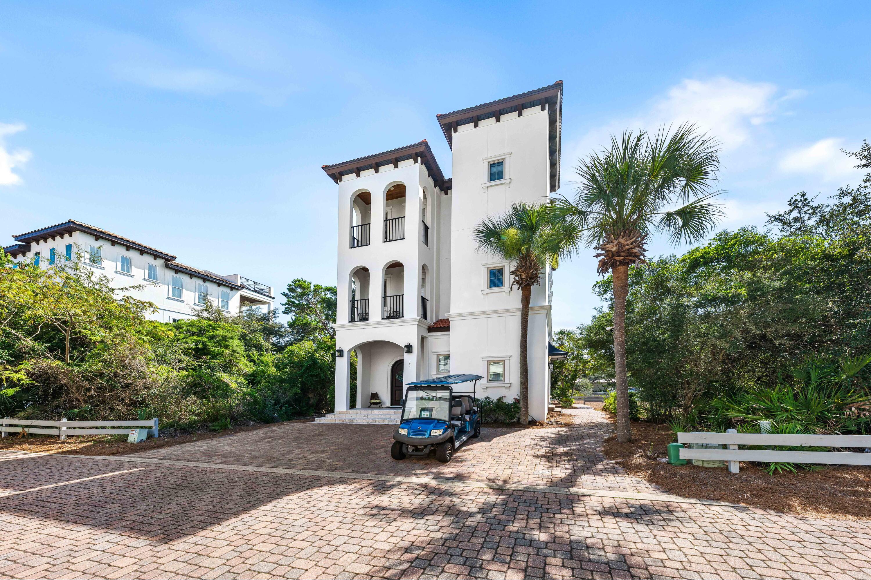 Welcome to 141 Palmeira Way, a stunning three-story coastal retreat located in the heart of Seagrove Beach within the gated community of Palmeira Villas, along Florida's renowned 30A corridor on the Emerald Coast.

Completely renovated from the inside out with attention to detail at its core. Spacious living designed for both luxurious relaxation and effortless entertaining. Each generously sized bedroom features its own private en-suite bathroom, offering exceptional comfort and privacy for owners and guests alike.

The thoughtfully renovated interior showcases a bright, sophisticated coastal aesthetic with upscale finishes throughout. The Kitchen featuring an oversized island, abundant custom cabinetry, elegant countertops, and plenty of room for gathering with family and friends.

Step outside to your own private pool, the perfect place to unwind after a day spent enjoying the Gulf Coast. The home's three-story layout provides ample space throughout, while the surrounding mature landscaping creates a peaceful and private atmosphere.

Just a short stroll to the nearest beach access, you'll have easy access to the world-famous sugar-white sands and emerald waters of the Gulf of Mexico. A golf cart is included with the sale, making it even easier to enjoy the beaches, restaurants, shops, and everything that makes the 30A lifestyle so desirable. 141 Palmeira Way is more than a home it's an opportunity to experience the quintessential 30A lifestyle along the beautiful emerald coast that offers the perfect combination of privacy, luxury, convenience, and location.
