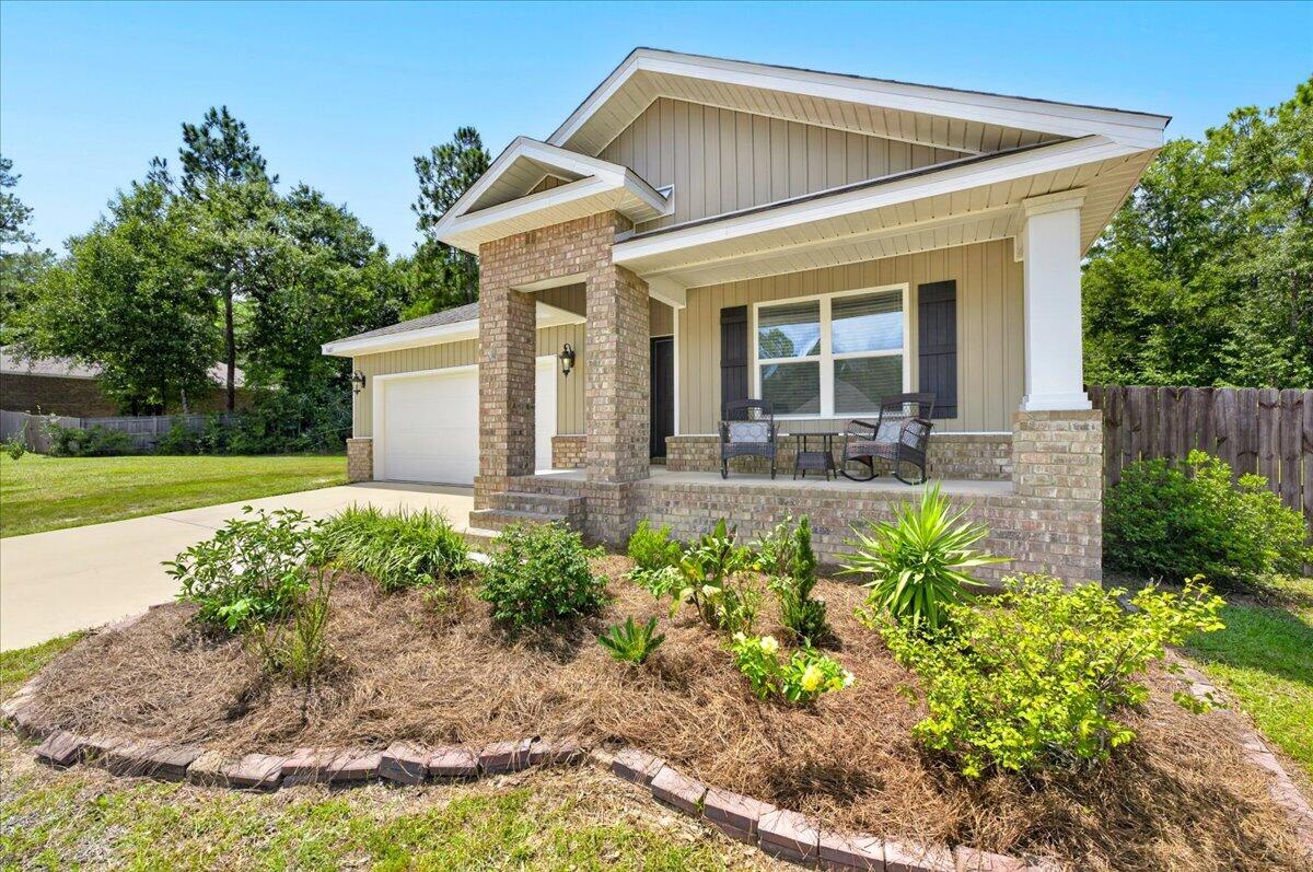 NO HOA + HUGE LOT! If you've been searching for a Crestview home with room to spread out, bring your toys, build a workshop, add a barn, or create the backyard you've always wanted this is the one to see! Tucked away in one of Crestview's newer, family-friendly subdivisions, this beautifully updated home offers privacy, space, and plenty of possibilities.

Inside, the open floor plan features beautiful Luxury Vinyl Plank flooring, soft neutral bedroom carpeting, and a bright kitchen with white cabinetry, stainless-steel appliances, spacious island/bar seating, granite-look countertops, and a large corner pantry. The sellers have added high-end lighting and ceiling fans throughout, along with a beautiful Sherwin-Williams Signature Collection satin paint finish for a polished, cohesive look.

Smart-home features allow you to control the HVAC, lighting, and front-door access/video security from your smartphone.

Step outside and discover the oversized, fully fenced private backyard and expansive lot a rare opportunity for buyers who need room for hobbies, recreation, gardening, entertaining, or future improvements. Enjoy evenings around the outdoor fire pit or envision the possibilities for a workshop, barn, additional outdoor living, or your own private retreat.

No HOA, a large lot, smart-home convenience, beautiful updates, and room to make it your own this property offers the flexibility buyers are looking for!