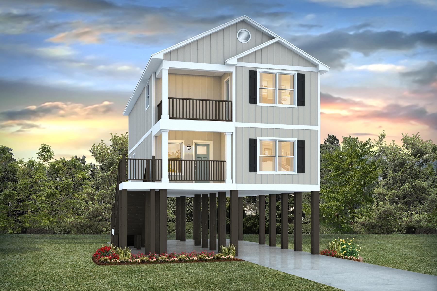 NOW SELLING! Welcome to Captains Cove in Navarre, FL. The stunning Monroe floor plan is a well-designed 2 story model on pilings. Stunning Quartz countertops in kitchen and baths, all stainless-steel appliances, gorgeous EVP wood look flooring throughout. Tile Shower in Primary Restroom. The Smart Home Connect System includes several Smart Home convenient devices. Upscale home with great curb appeal. Community Pickleball Court is an incredible amenity. Must see! ALL LISTING pictures, colors, features, and size may vary. Square footages are approximate.
