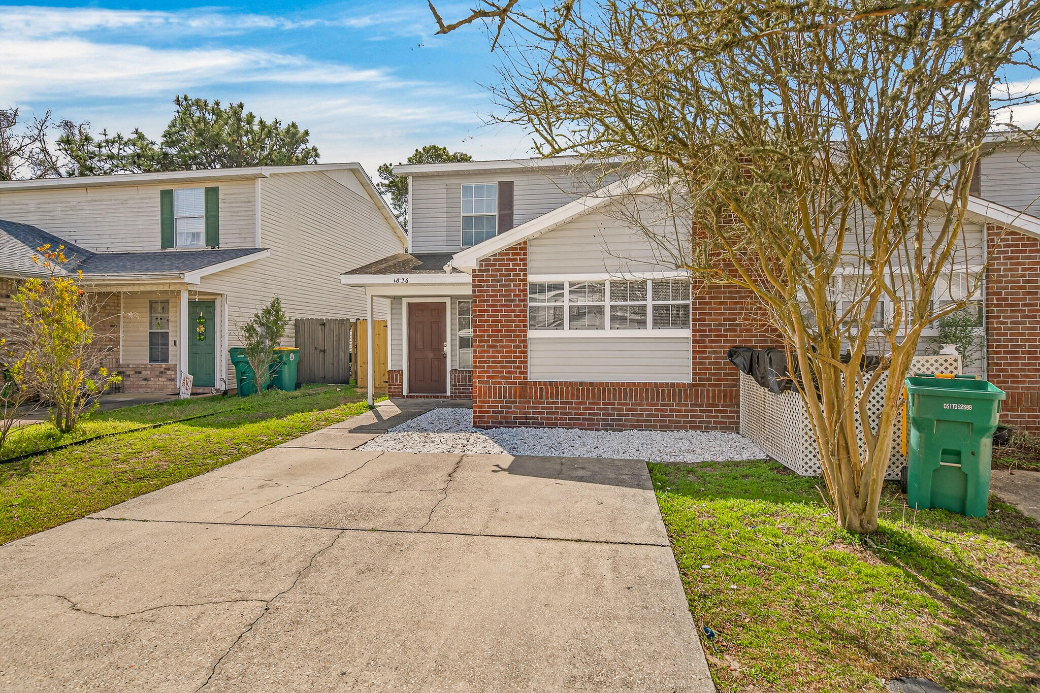 Spacious 4-bedroom, 2-bath two-story townhome offering 1,727 sq ft of comfortable living space in a convenient Fort Walton Beach location. 

The thoughtful floor plan features a primary bedroom on the first floor, providing privacy and easy accessibility. The main level also includes an open living and dining area that flows into the kitchen, creating a functional space for everyday living and entertaining.

Upstairs you'll find three additional bedrooms, offering flexibility for guests, family, or a home office.

Step outside to enjoy a small fenced backyard, perfect for relaxing, pets, or a low-maintenance outdoor space.

Major upgrade included: the seller will install a brand new roof prior to closing, providing peace of mind for the new owner. Located just minutes from Eglin AFB, Hurlburt Field, shopping, dining, and the beautiful Emerald Coast beaches, this property is a great opportunity as a primary residence, second home, or investment property
