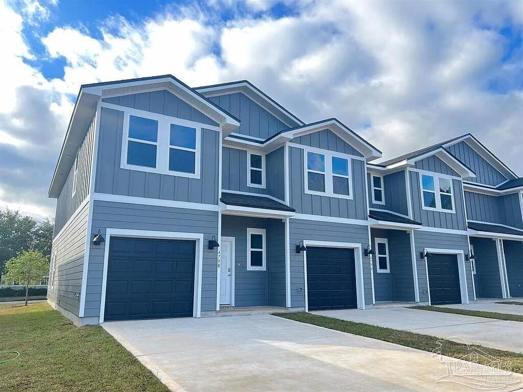 Explore the Palm, the featured floorplan of Parker Grove! The Palm features 3 bedrooms, 2.5 bathrooms, and a 1 car garage across 1,500 square feet. When entering the Palm from the covered porch, you are greeted by an inviting foyer on the first floor that leads to garage access on the right, and a half-bath on the left. Just past the half bath, you will find the beautiful kitchen seamlessly integrated with the main living and dining area. The kitchen features stainless steel appliances, stunning quartz countertops, breakfast bar, and pantry. The living space is made bright and airy with multiple windows and access to the covered patio. To the left of the foyer entrance, is stair access to the second floor. On the second floor, you will find a hallway that includes storage, the laundry space, bedroom 2 and 3, and a full bath. On the opposite side of the second floor, is a small hall leading to the primary bedroom. The primary bedroom features bright and airy windows, a large walk-in closet, and ensuite bath. The ensuite bath includes a relaxing walk-in shower, double vanity sink, and additional storage. This primary suite makes the perfect retreat. Each townhome is built with our Smart Home Connected package. Schedule your tour of the Palm today!