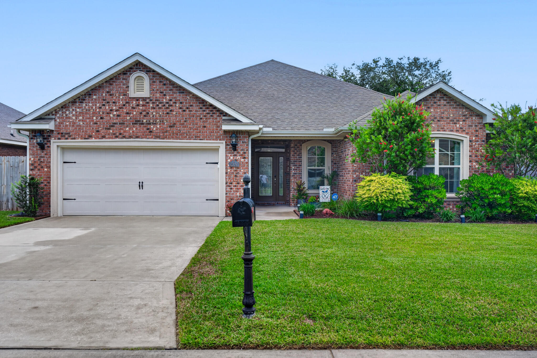 NEW PRICE!!! Nestled in the highly sought-after Majestic Oaks community in Fort Walton Beach, this beautifully maintained home on Cummings Drive offers an inviting open floor plan and is perfectly situated on a quiet street with a beautifully manicured lawn.

Ideally located just minutes from the sugar-white sands and crystalline-green waters of the Emerald Coast, this exceptional home also provides convenient access to Eglin Air Force Base and Hurlburt Field. Families will appreciate its proximity to Choctawhatchee High School and Pryor Middle School.

Designed for both everyday living and entertaining, the open-concept layout flows seamlessly into the spacious living room, highlighted by a double tray ceiling, recessed lighting, and an abundance of natural light. The well-appointed kitchen features granite countertops, rich wood cabinetry, and a dedicated coffee bar station, making it both stylish and functional.

Step outside to the covered porch and patio, an ideal setting for relaxing or hosting family and friends. The beautifully landscaped backyard is enhanced by vibrant crepe myrtles in full bloom, creating a colorful and peaceful outdoor retreat.

The spacious primary suite easily accommodates king-sized furnishings and offers a private ensuite bath complete with dual vanities, a soaking tub, separate walk-in shower, and private water closet. A split-bedroom floor plan provides added privacy, while the secondary bedrooms offer generous closet space and convenient  access to the hall bath.
The laundry room is conveniently located adjacent to the primary suite and includes attractive wood cabinetry for additional storage. The oversized two-car garage features upgraded flooring and is equipped with an electric vehicle charging outlet.

Outdoor enthusiasts will love the area's abundance of recreational opportunities. Golfers can enjoy numerous nearby public golf courses, while boaters and anglers will appreciate the many public boat launches just minutes away. A nearby neighborhood park offers something for everyone, including a children's playground, basketball court, and a scenic paved walking trail surrounding the pond.
 This exceptional property perfectly combines modern convenience, functional design, and an unbeatable location. Whether you are looking for a peaceful retreat or a home designed for entertaining, this Majestic Oaks gem is a rare find on the Emerald Coast. Schedule your private tour today to experience everything this home and community have to offer!