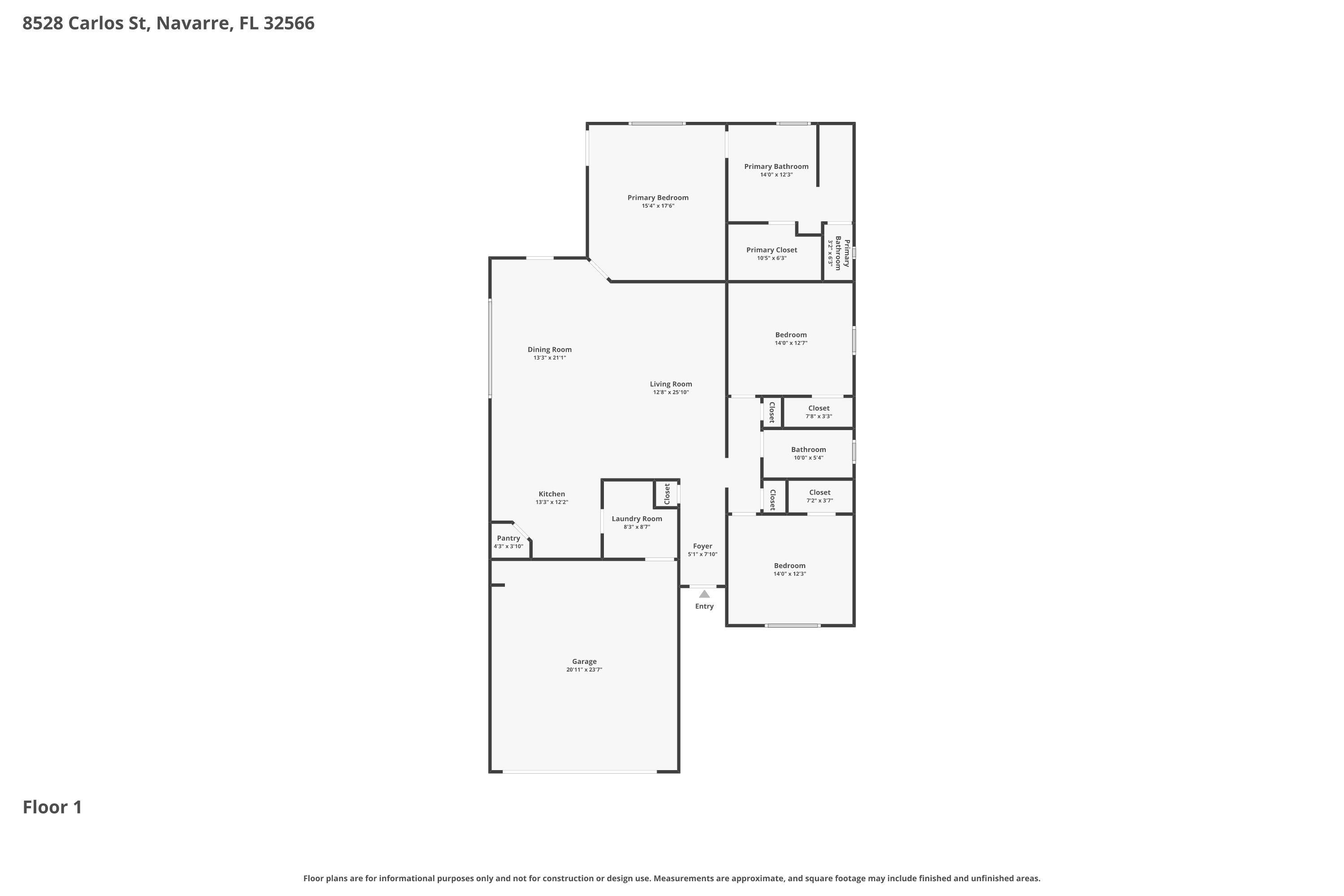 East on Navarre Parkway turn North on Alhambra St then Left on Carlos Street - Residential Lease
