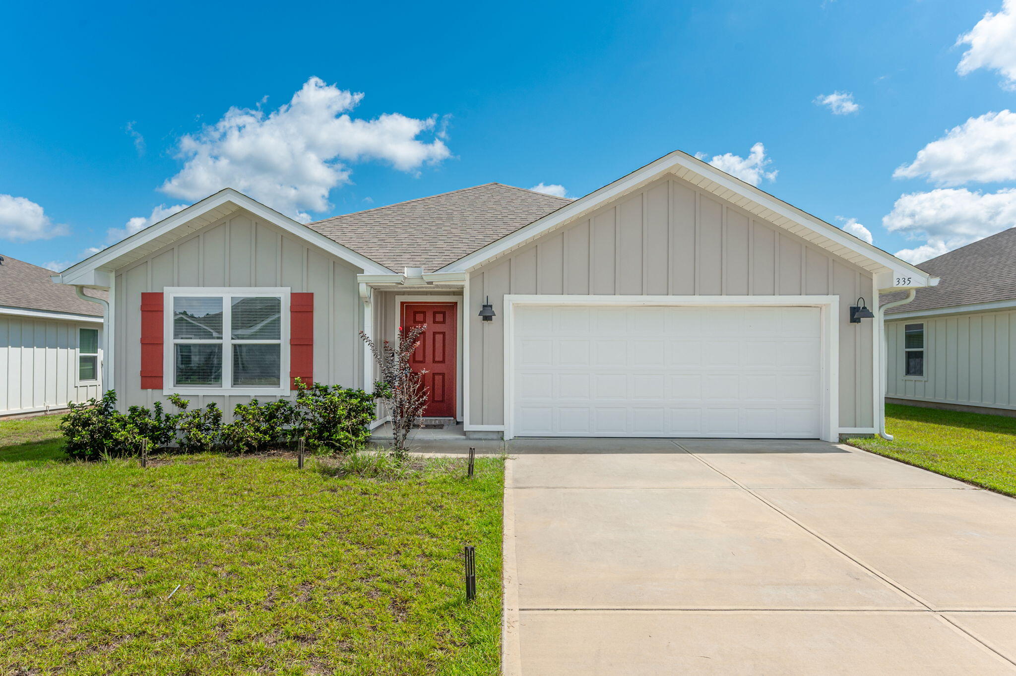 Welcome to Shoal River Landing! VA assumable loan 4.99% interest rate.

This popular Cali model offers an open, serene layout that makes everyday living and entertaining a breeze. With 4 bedrooms, 2 bathrooms, a 2-car garage, and a covered patio, there's plenty of room to spread out and enjoy.

The kitchen is the heart of the home, featuring granite countertops, stainless steel appliances, a smooth-top range, built-in microwave, quiet dishwasher, corner pantry, and a spacious island bar. Eye-catching wood-look flooring flows through the main living areas, while the bedrooms feature plush carpet for added comfort.

The primary suite is your own private retreat, complete with a large walk-in closet and an adjoining bathroom featuring a granite double vanity and large shower.

You'll also enjoy the convenience of the Smart Home Connect system, offering a variety of integrated smart-home features. Outside, the perfect curb appeal welcomes you home, while the community pool and cabana provide an easy way to cool off and relax.

This location is hard to beat. You're just a short drive from local restaurants, military bases, Fort Walton Beach, and Destin, also with Blackstone Golf Course and Blackwater River State Park right nearby.

Come see why the Cali is one of Shoal River Landing's most popular floor plans!