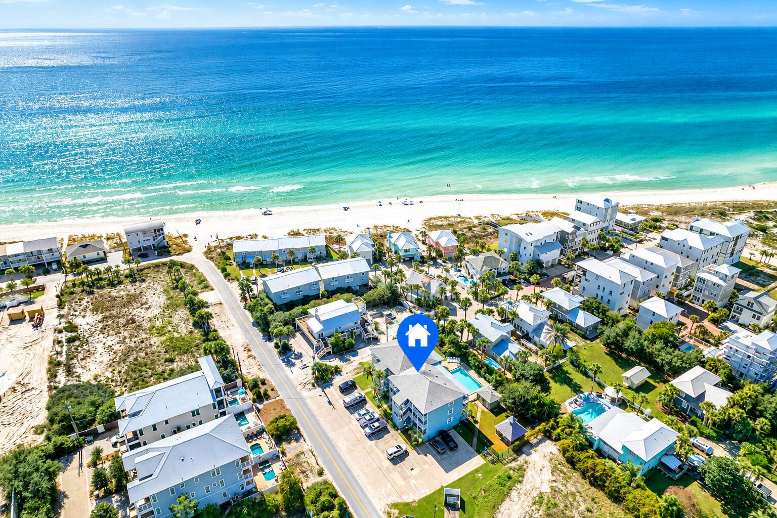 LOCATION, LOCATION, LOCATION! Welcome to Inlet Sands #105, an inviting coastal retreat in the heart of Inlet Beach offering simplicity, convenience and laid-back beach living. Set within a charming low-rise, low-density community of just 18 residences, this studio is an ideal personal getaway, second home or vacation rental opportunity just moments from the sugar-white sands of the Gulf.

Thoughtfully refurbished, the studio makes excellent use of its space with built-in bunks and comfortable accommodations for up to four guests. Owners and guests enjoy a community pool, grilling area with gazebo, on-site laundry facilities and the added appeal of low HOA dues.

Experience the effortless 30A vacation lifestyle where the beach, dining, shopping and some of the area's most iconic communities are all just a walk or bike ride from your door. Perfectly positioned in Inlet Beach at the east end of Scenic Highway 30A, you're within easy reach of Rosemary Beach, Seacrest Beach and 30Avenue, along with an incredible collection of restaurants, boutiques, coffee shops and local favorites.

Best of all, Inlet Beach access is just steps away, making it easy to grab your beach bag and be on the sugar-white sand and emerald waters in minutes. No loading up the car, searching for parking or complicated beach-day logistics. Hop on a bike to explore Rosemary Beach and Seacrest, cruise the 30A bike path, stop for lunch or shopping, and head back to the beach for sunset. This is what a 30A getaway should feel like--park the car, kick off your shoes and enjoy everything surrounding you.

Whether you're looking for a personal beach escape, a second home, or a vacation rental opportunity, Inlet Sands #105 delivers the flexibility, convenience, and easy coastal lifestyle buyers and vacationers want.

Here, vacation really can begin the moment you arrive.