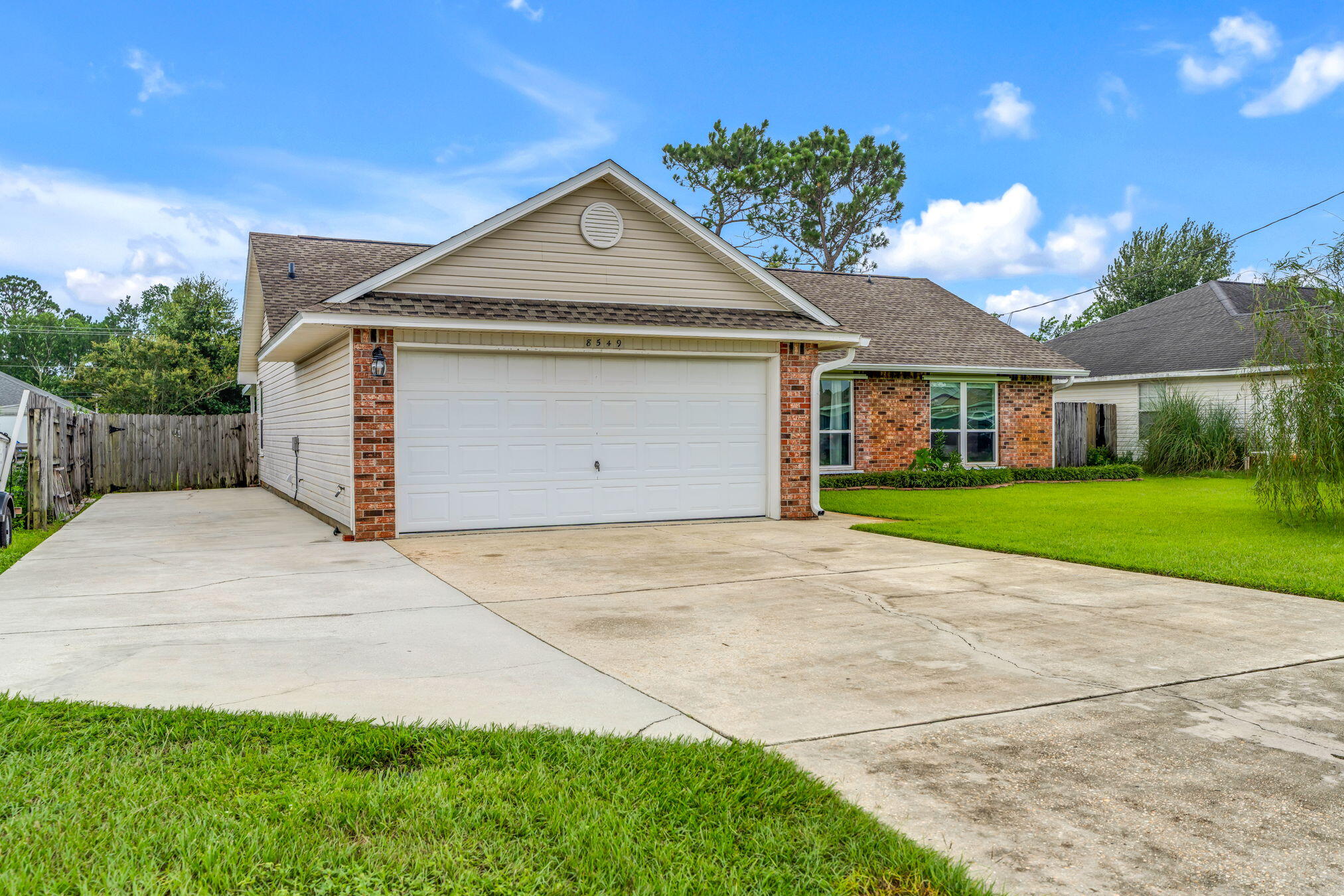 This three-bedroom, two-bath home in Navarre checks all the boxes as a primary residence or investment opportunity for motivated buyers. With 1,431 square feet of open, functional living space on a quarter-acre lot, no HOA, and close proximity to the best of Navarre, this turn-key home is ready for your personal touch.

The floor plan centers around a large living area connected to the open kitchen and breakfast nook. A bonus room flanks the main living area, and could be a home office, playroom, or even an extra bedroom. The fully fenced backyard provides generous outdoor space well suited for entertaining, pets, or everyday use. This home also has a two-car garage and additional driveway parking with room for a boat or trailer.

Major systems have been recently updated: roof replaced in 2021, HVAC updated in 2023, and a new water heater installed in 2025, providing solid near-term reliability across the home's most critical components.

Located just off Highway 87 near Navarre High School, the home offers convenient access to Navarre Beach, local schools, shopping, and the military installations along the Emerald Coast.

Showings are by appointment. Contact us today to schedule your walkthrough.
