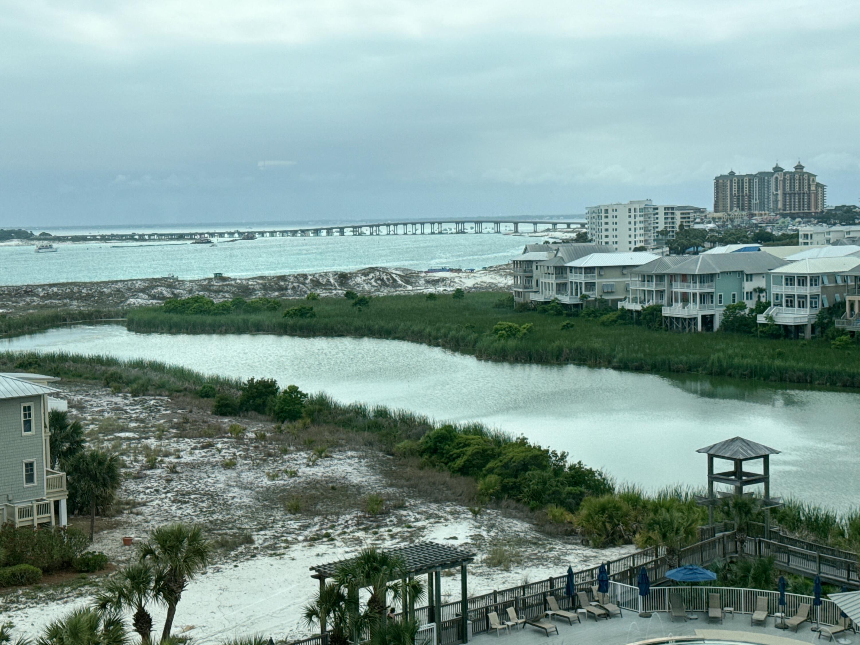 TOP FLOOR ALERT!!!!  Outstanding views to the Destin Harbor and the pass.  Covered Parking.   Updated Kitchen and Updated Bathroom with Walk-in Shower.   Make sure to see this one!  Mirrored walls makes it feel bigger.   Fully Furnished and currently being rented as a short term rental.