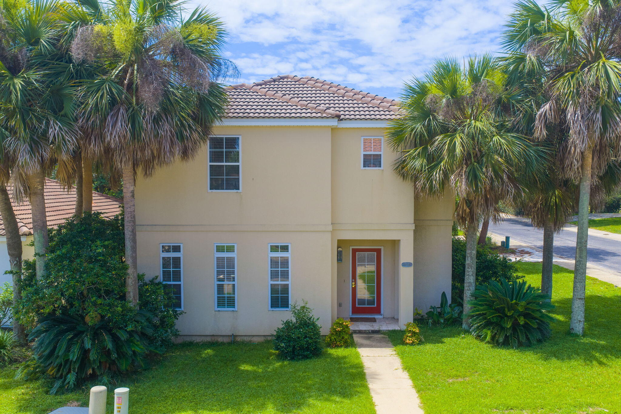 Ideally located just minutes from premier shopping, dining, entertainment, and the sugar-white beaches of the Emerald Coast, this beautifully maintained Mediterranean-style stucco home offers the perfect blend of elegance, comfort, and convenience.
Nestled on a desirable corner lot within the gated Tuscany community, an intimate neighborhood of fewer than 50 homes, this spacious residence features 3 bedrooms, 2.5 bathrooms, and 2,118 square feet of thoughtfully designed living space.
The main level welcomes you with soaring ceilings and an open-concept layout that seamlessly connects the living, dining, and kitchen areas, creating an inviting space for both everyday living and entertaining. The well-appointed kitchen features granite countertops, abundant cabinetry, and tile flooring, while the screened porch provides the perfect setting to enjoy morning coffee or unwind in the evenings. Upstairs, the private primary suite offers a peaceful retreat with generous space and privacy. Two freshly painted guest bedrooms and an open hallway overlooking the dramatic living area below enhance the home's bright, airy atmosphere.Residents enjoy the privacy and security of this exclusive gated community of fewer than 50 homes, along with access to a sparkling community pool. Conveniently located just minutes from Destin's renowned beaches, championship golf courses, shopping, dining, and entertainment, this home is ideal as a primary residence, second home, or investment property. Conveniently located just minutes from Destin's renowned beaches, championship golf courses, shopping, dining, and entertainment, this home is ideal as a primary residence, second home, or investment property. Short term rentals of 30 days or more are permitted in this gated community!  Schedule your appointment today to see this beautiful home!