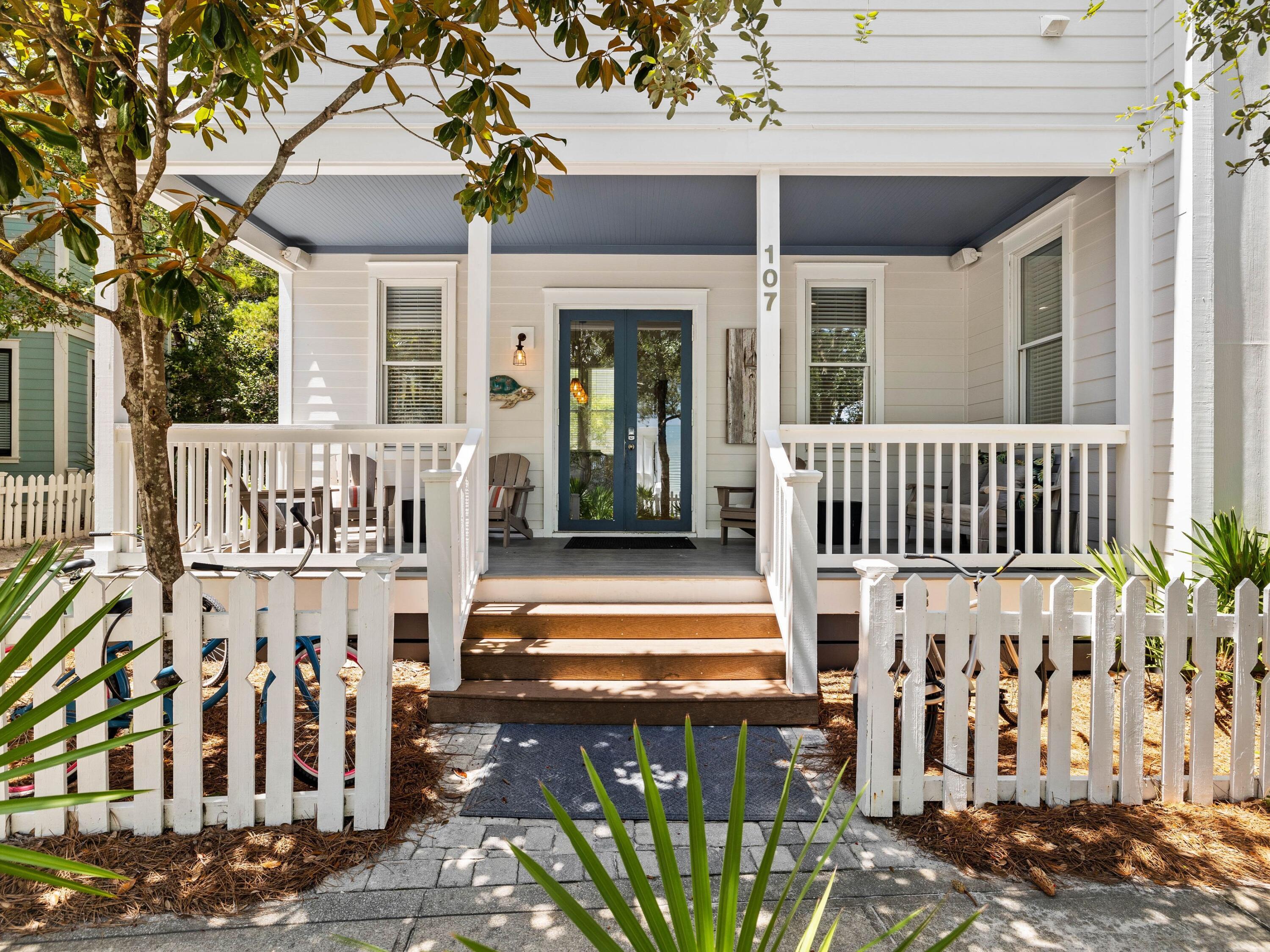 Nestled within the coveted Summer's Edge community along Scenic Highway 30A, this beautifully refreshed coastal cottage offers a rare blend of timeless design, modern comfort, and effortless beachside living just moments from private deeded beach access and Eastern Lake. Thoughtfully updated and offered turnkey, the residence embodies the relaxed sophistication that defines life along the Emerald Coast. A welcoming front porch overlooks a quiet, tree-lined lane, while warm hardwood floors and sun-filled interiors create an inviting atmosphere throughout the open-concept living and dining spaces. The remodeled kitchen features granite countertops, a spacious island with bar seating, stainless appliances, and a beverage refrigerator designed for effortless entertaining.

The home offers four thoughtfully appointed bedroom suites, including custom built-in bunks and a private third-floor retreat with an expansive balcony capturing sunset views. Recent improvements include renovated baths, new HVAC systems, water heaters, updated windows and doors, and fresh interior and exterior paint, delivering exceptional turnkey readiness.

Residents of Summer's Edge enjoy two community pools, including one seasonally heated pool, along with convenient access to Greenway Station, Seaside, Seagrove, and Rosemary Beach for celebrated dining, shopping, and coastal experiences along 30A.