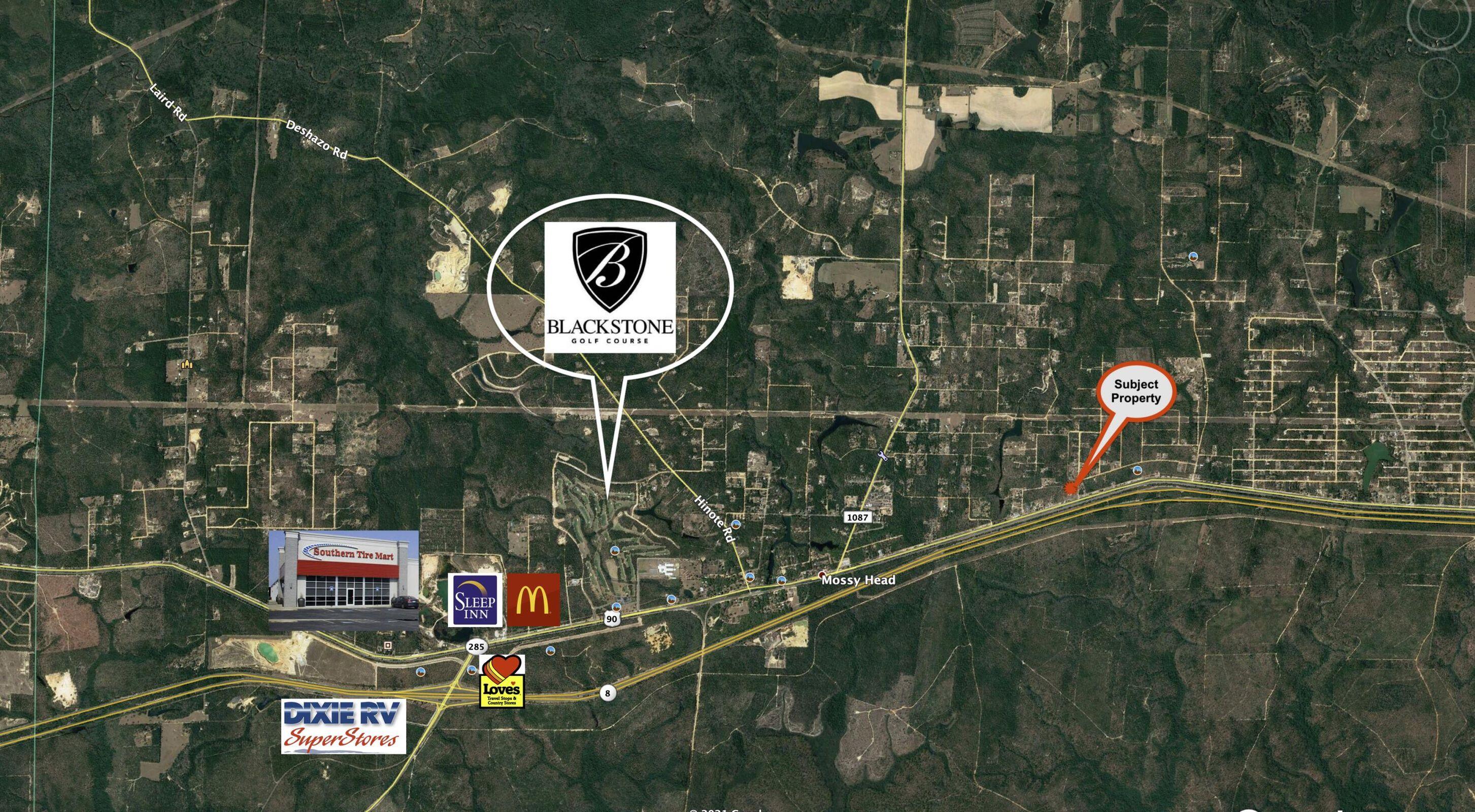 STRATEGIC 1-10 ADVANTAGES:
- Less than 2 miles to I-10 Exit 70 (SR-285 / Mossy Head Interchange) -- direct on/off ramp access for trucks, fleet vehicles, and customer traffic.
- US-90 is the primary business route paralleling I-10 across the entire Florida Panhandle -- a proven commercial spine with consistent daily traffic.
- Midpoint location between Crestview (Eglin AFB / Hurlburt Field corridor, ~25 min west) and DeFuniak Springs city center (~10 min east).
- Easy access to Fort Walton Beach, Pensacola, Panama City, and the Emerald Coast resort market via the SR-285 and I-10 Interchange.
- Walton County's population has surged from 75,300 (2020) to an estimated 93,000+ (2025) -
- One of Florida's fastest-growing counties -- creating expanding demand for service providers, trades, and logistics infrastructure.
PROPERTY HIGHLIGHTS:- 1 Acre of commercially zoned land -- sized right for a small-to-mid office/warehouse, contractor yard, service bay, storage facility, or flex-use building.
- Qualified Opportunity Zone designation -- eligible for significant federal capital gains tax deferral and potential elimination for long-term investors.
- 150-foot setback from US-90 ROW provides buffer from highway noise while maintaining outstanding regional accessibility.
- Level, cleared site -- minimize site prep costs and compress your construction timeline.
- Among the most competitive commercially zoned land values in the I-10 / US-90 Panhandle corridor.