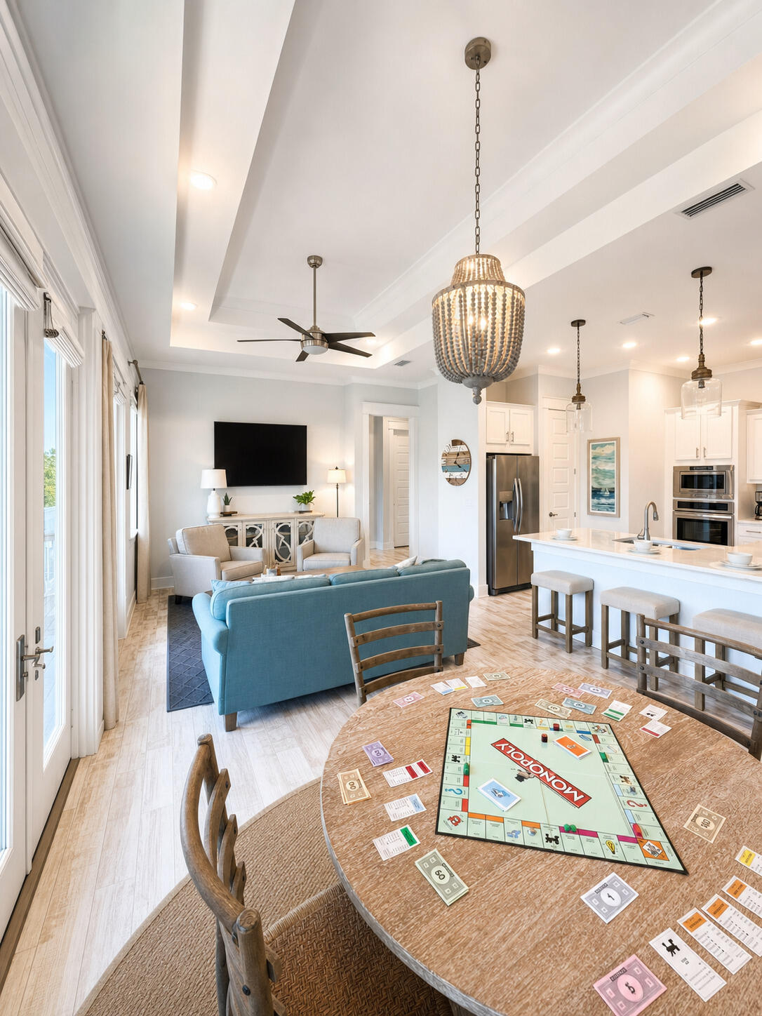 Introducing the highly sought-after Aruba floor plan in Prominence on 30A, offering a beautifully maintained and fully furnished coastal retreat  that makes life along Scenic Highway 30A highly desirable. This 2 bedroom, 2 bathroom residence spans approximately 1,293 square feet and combines thoughtful design, quality upgrades, and exceptional investment potential. Reach out to your agent for rental income information.
Highlights of this charming property include upgraded tile backsplash, quartz countertops, gorgeous whitewashed engineered hardwood flooring throughout, soaring 10-foot ceilings, and expansive windows and French doors that fill the living spaces with natural light. The open concept layout creates a bright and inviting atmosphere, perfect for entertaining family and friends or relaxing after a day at the beach.
The spacious kitchen features stainless steel appliances: gas cooktop, microwave, built in oven, vent hood and a breakfast bar.
Storage is a standout feature with three oversized owner closets, including a large garage storage closet rarely found in similar properties. 
The first photo shows how to add bunk beds to bedroom 2. And 2 additional photos show a designer's recommendation of furniture arrangements to maximize guest stays by adding bunks to bedroom 1 and moving the king bed to bedroom 2. Note it is not to scale and is virtual furniture placement to maximize guest accommodations.  Additional owner improvements include added attic insulation, a new Kaba lock system, new washing machine, and meticulous maintenance including biannual HVAC servicing, dryer vent cleaning, and additional upkeep makes this home pristine! Step outside on the balcony to enjoy your morning coffee surrounded by natural beauty or take advantage of Prominence's resort-style amenities. Residents enjoy access to two community pools, lush green spaces, grilling areas, and over 17 miles of biking and walking paths along 30A.

Directly across the street, The Big Chill serves as a vibrant gathering place offering restaurants, shopping, live music, outdoor movies, sporting events broadcasted, coffee and ice cream shops, and family-friendly events throughout the year.

Home Features:
2 Bedrooms | 2 Bathrooms 
Fully Equipped Kitchen with Breakfast Bar  
10-Foot Ceilings 
Spacious bedroom with designer option to convert to bunk room  
Full Size Washer and Dryer 
Three Owner Storage Closets 
Two Adult Bikes Included 
Pet Friendly Community

Location Highlights: 
Between Seaside and Alys Beach 
Convenient to the sugar-white beaches of 30A 
Convenient to dining, shopping, entertainment, and seasonal farmers markets

From an investment standpoint, this property checks all the boxes. With its prime location, highly desirable Aruba floor plan, and proximity to the most popular destinations along 30A, it offers strong short-term rental potential and consistent demand throughout the year. Making it especially appealing to snowbirds seeking an extended seasonal stay during the winter months, creating an additional income opportunity during the shoulder season.

Whether you're searching for a high-performing vacation rental, a second home, or a full-time residence, 197 Milestone Drive Unit C delivers the perfect combination of lifestyle, convenience, and income potential in one of 30A's most sought-after communities. 

Reach out for rental information today. 

Your next chapter begins here.
