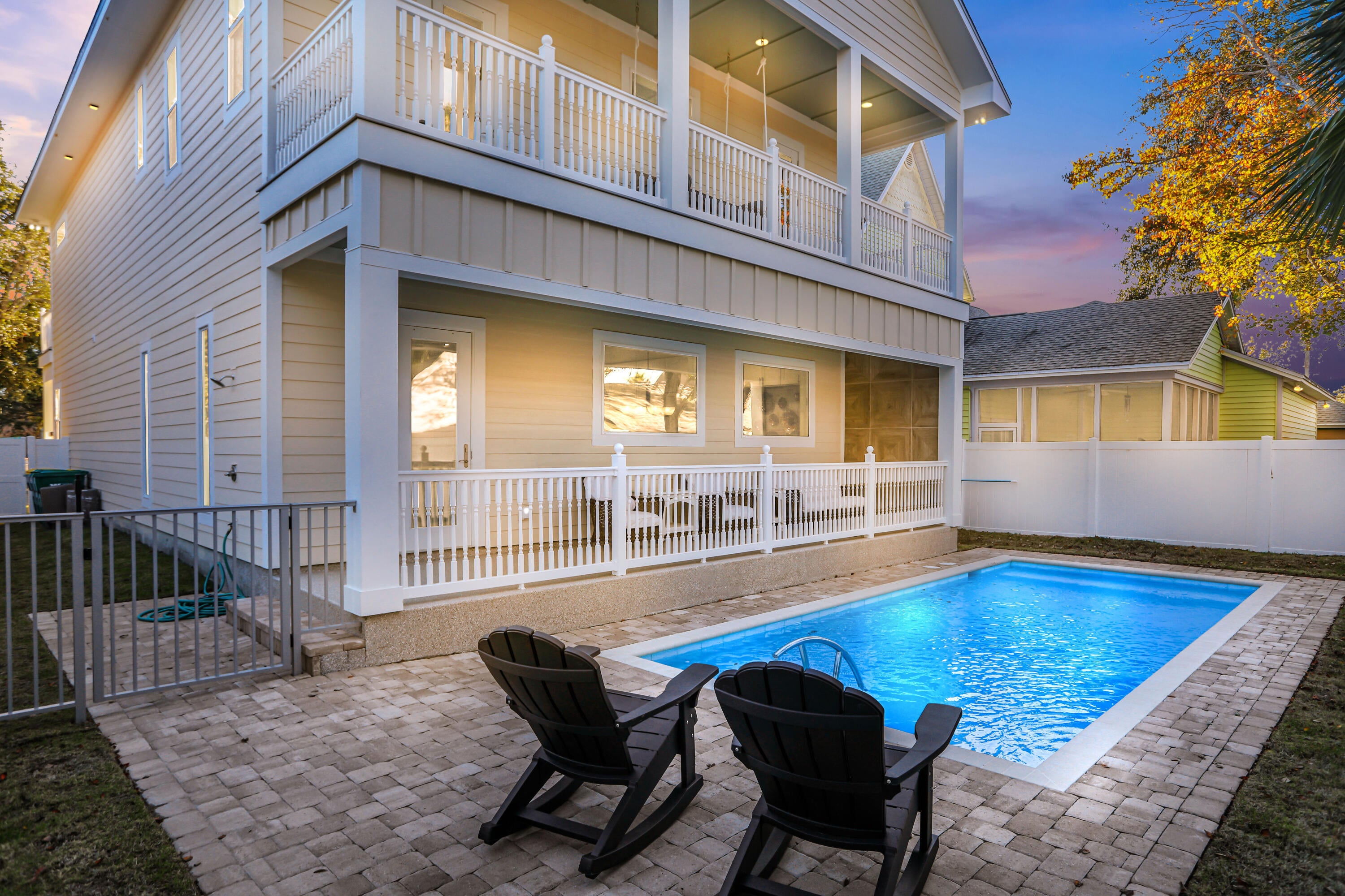 NEW CONSTRUCTION IN DECEMBER 2024! 3 BLOCKS FROM THE BEACH! TURNKEY! PRIVATE POOL! SHORT-TERM RENTAL! Subject property is located in Sovereign Isle of Crystal Beach, 4552 Wood Wind Drive offers 6 bedrooms, 5.5 baths, and 3,504 square feet of spacious Emerald Coast living.

Designed for entertaining, the open-concept interior features soaring ceilings, detailed trim molding, abundant natural light, and a chef-inspired kitchen with granite countertops, double oven, two refrigerators, dual dishwashers, and dual laundry rooms add convenience upstairs and downstairs for owners and guests alike!

Outside, enjoy a private saltwater pool and landscaped retreat, plus the community pool is conveniently located next door. Ideally positioned near beach access, dining, shopping, boating, golf, and entertainment, with easy access to Miramar Beach, Santa Rosa Beach, Scenic 30A, Niceville, Eglin AFB, and surrounding Emerald Coast destinations.

Currently operated as a self-managed short-term rental, this distinctive Destin property offers an exceptional combination of space, amenities, location, and convenient access to everything the Destin lifestyle has to offer. Subject property is being sold furnished, some exclusions shall apply. Call to coordinate your showing today!