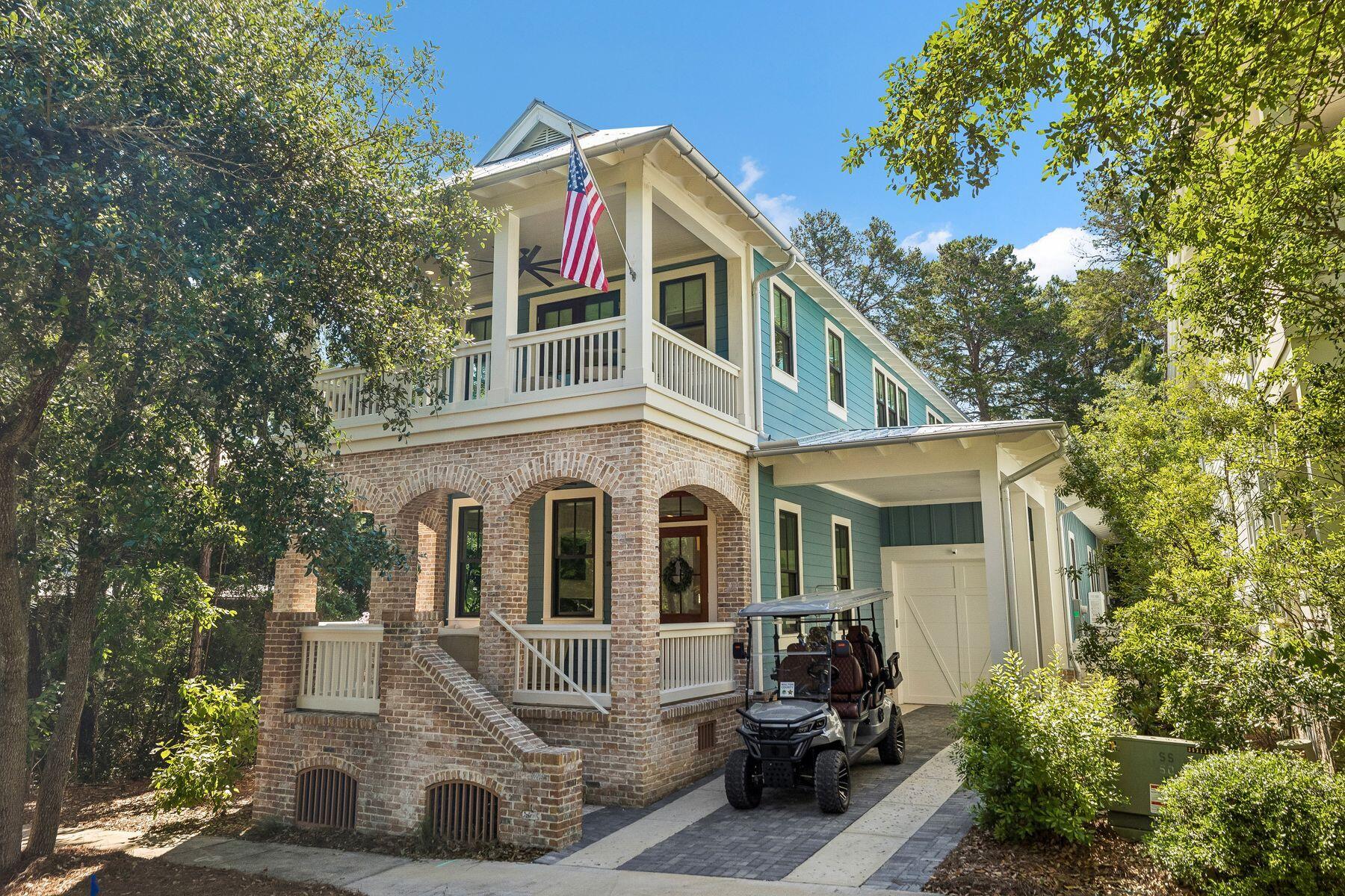 Meticulously cared for as a private second home and never offered as a rental, this exceptional Luke & Blues custom home is nestled among mature live oaks and lush, meticulously maintained landscaping within the gated community of Forest Lakes. Ideally positioned directly across from the community pool and green space, the residence offers refined coastal living just minutes from the white sand beaches of Blue Mountain Beach and Gulfview Heights. Equally suited as a primary residence, a second home, or an investment opportunity, the property also benefits from no short-term rental restrictions.

Thoughtfully designed for both comfort and entertaining, the spacious floor plan features two primary suites, private ensuite baths for every bedroom, and newly added built-in bunks on the first floor for additional guest accommodations. Multiple indoor and outdoor living areas create an effortless flow for relaxed beach living.

Inside, the home showcases Seashore wood flooring throughout, Cambria countertops and backsplash, and a beautifully appointed chef's kitchen featuring a gas range, oversized waterfall island with beverage cooler and ice maker, Bosch appliances, and a generous walk-in pantry. Additional upgrades include custom window coverings throughout, with blackout shades in every bedroom, motorized shades on the main level, and an indoor-outdoor Sonos sound system. Outdoor living is equally inviting with three spacious porches, including a screened porch, a gas fire pit gathering area, grill, and a newly fenced backyard surrounded by mature landscaping for added enjoy an impressive collection of amenities, including a resort-style two-tier pool, a pavilion with an outdoor kitchen and fireplace, a playground, walking trails, a scenic lake bridge, fishing pond, and expansive green spaces, all within a private gated community along Scenic Highway 30A.